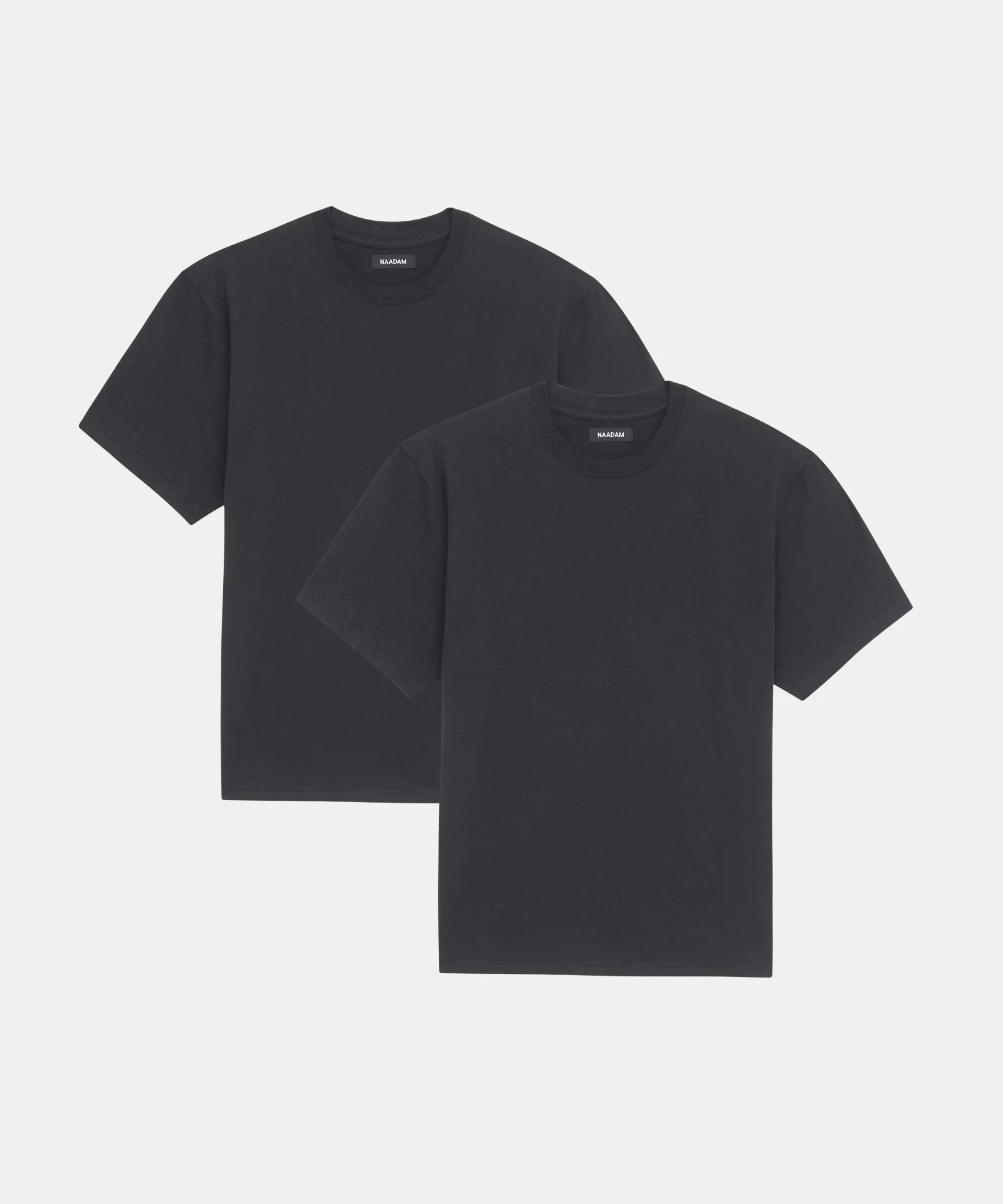 2-Pack Lightweight Brushed Cotton Tee & Heavyweight Cotton Tee