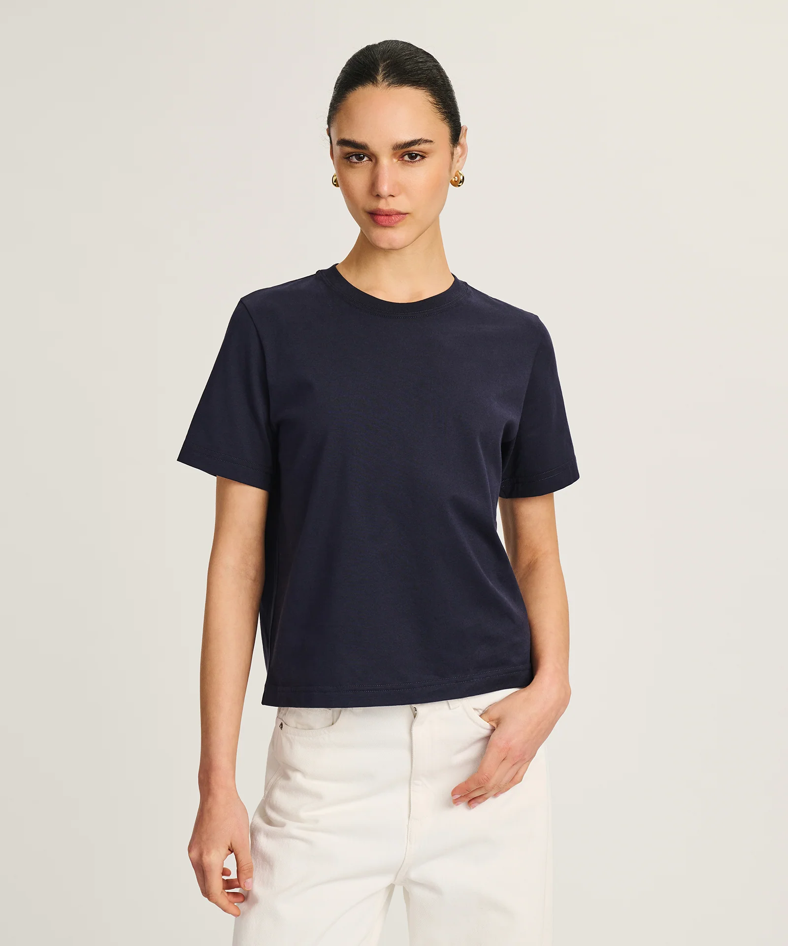 3-pack Lightweight Brushed Cotton Relaxed Tee - Image 3