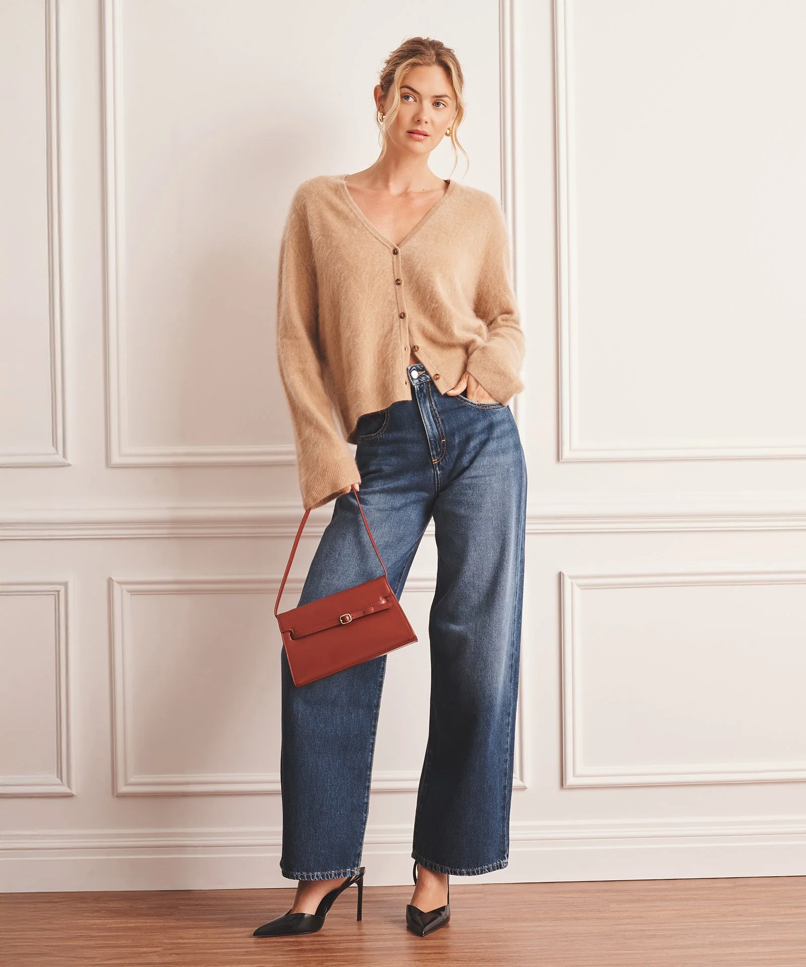 Brushed Luxe Cashmere Cardigan - Image 3