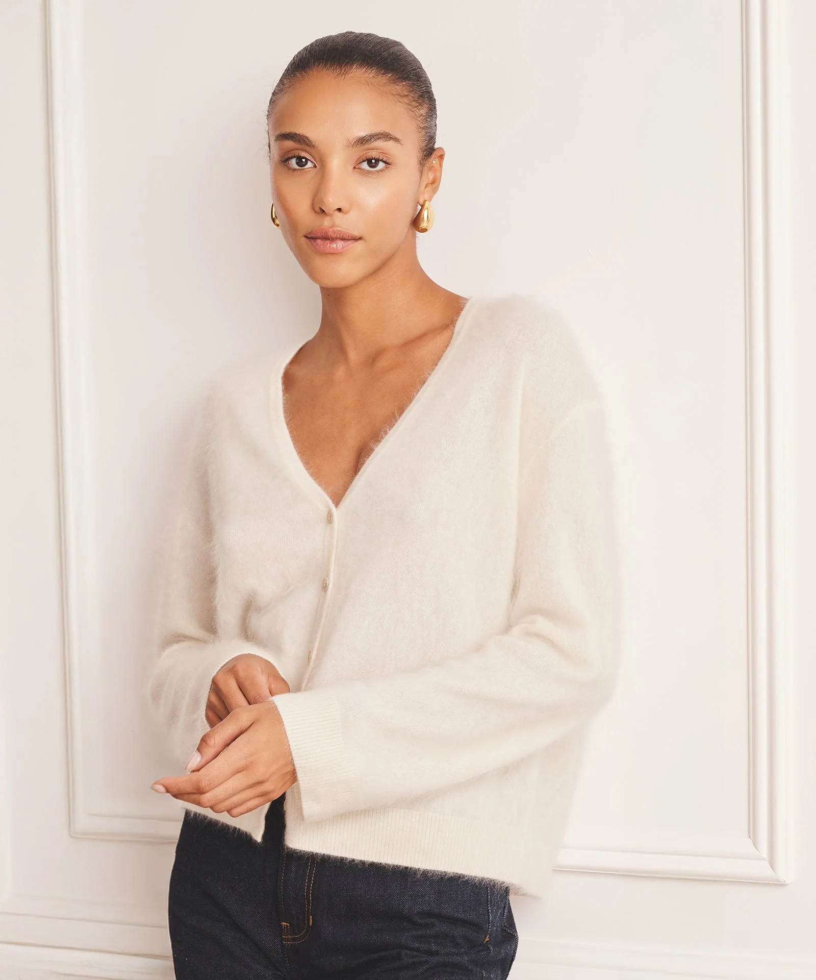Brushed Luxe Cashmere Cardigan - Image 7