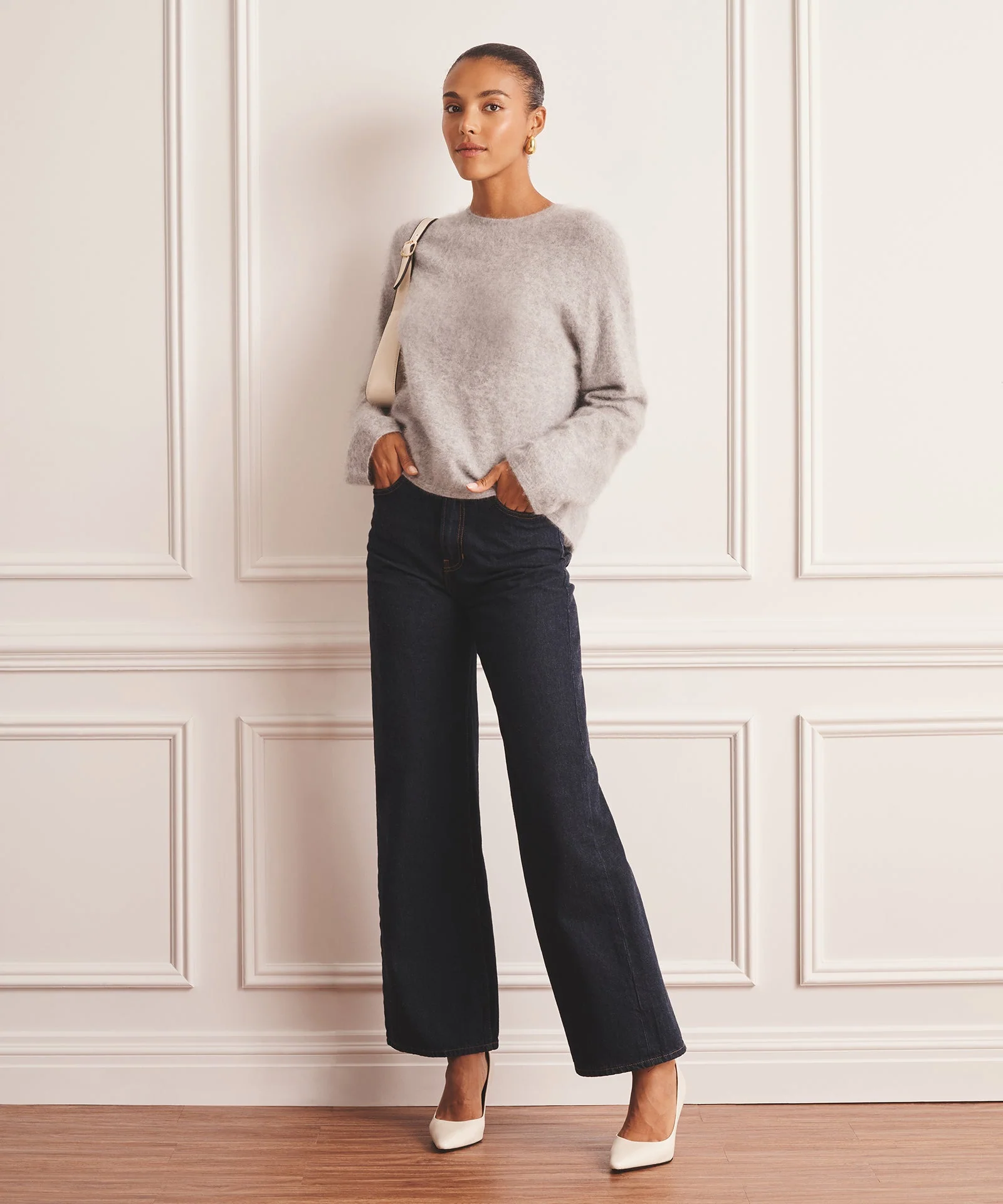 Brushed Luxe Cashmere Crewneck Sweater - Image 16