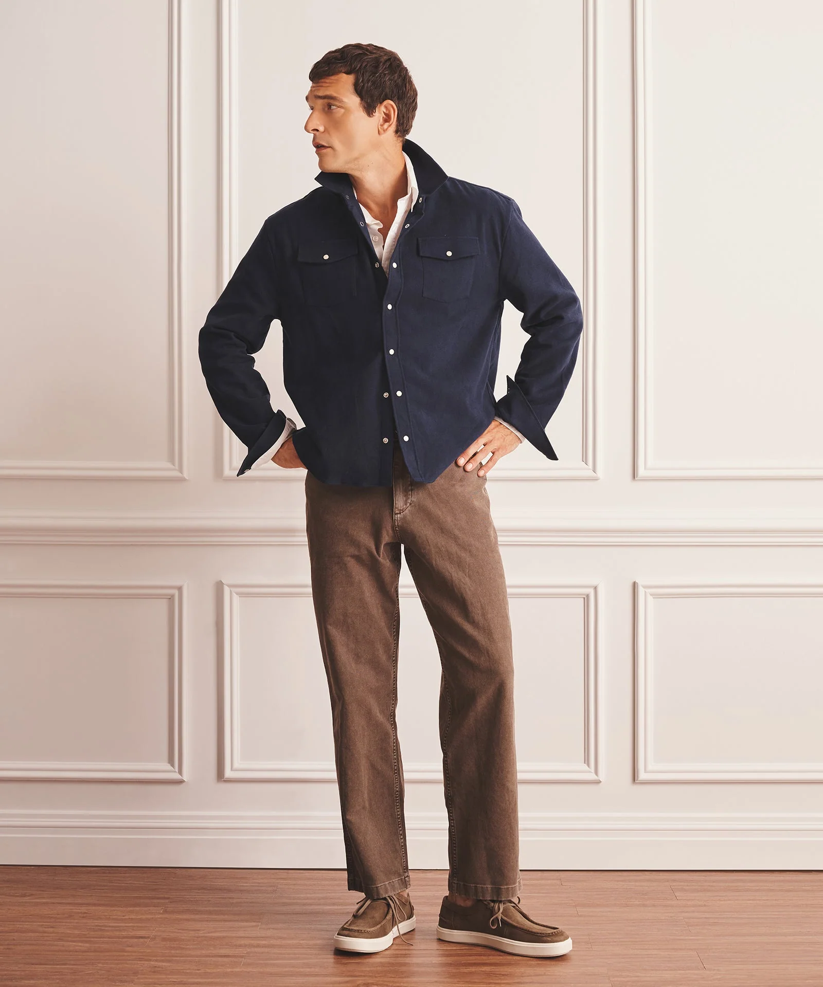 Brushed Cotton Shirt Jacket - Image 10