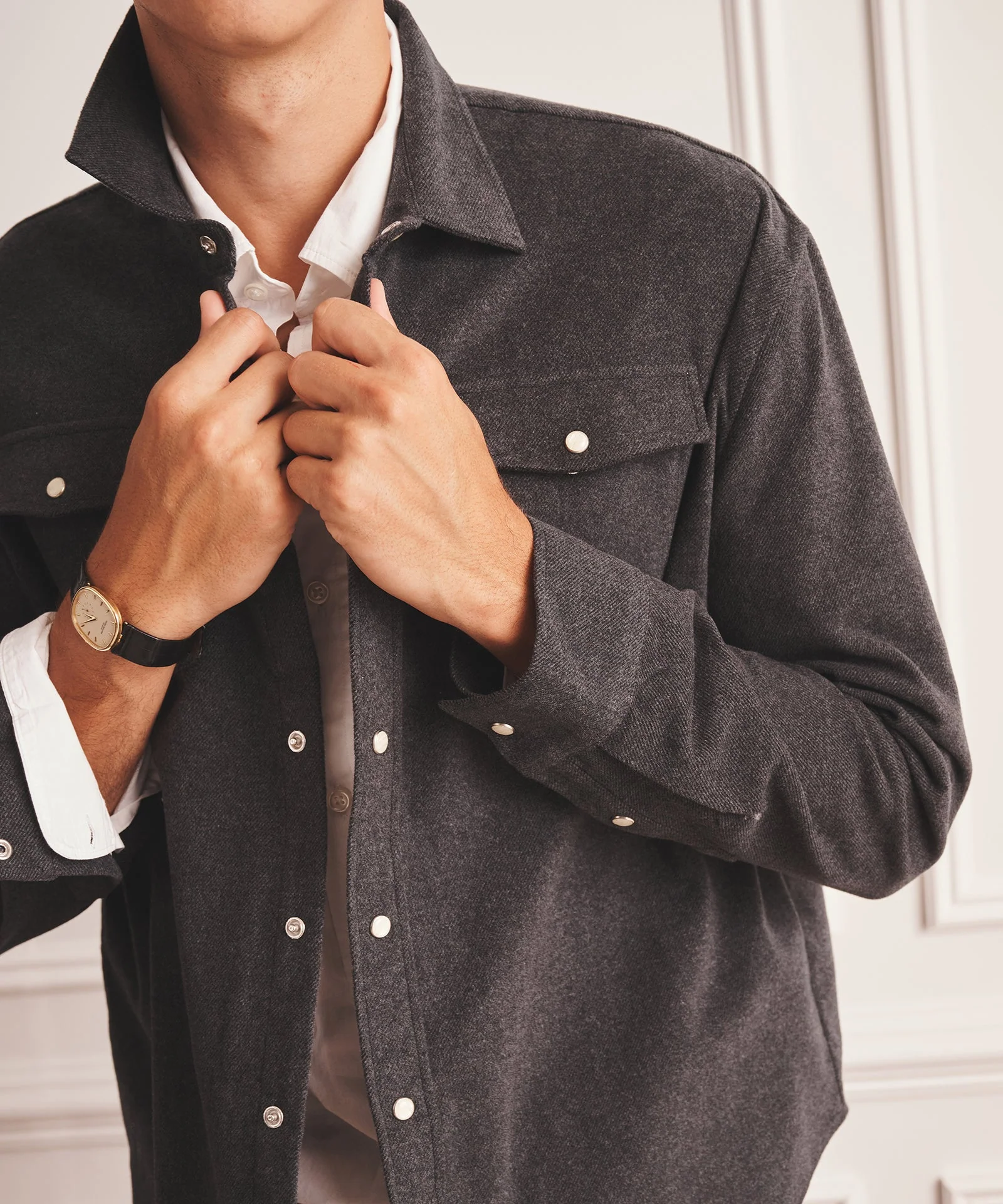 Brushed Cotton Shirt Jacket - Image 3