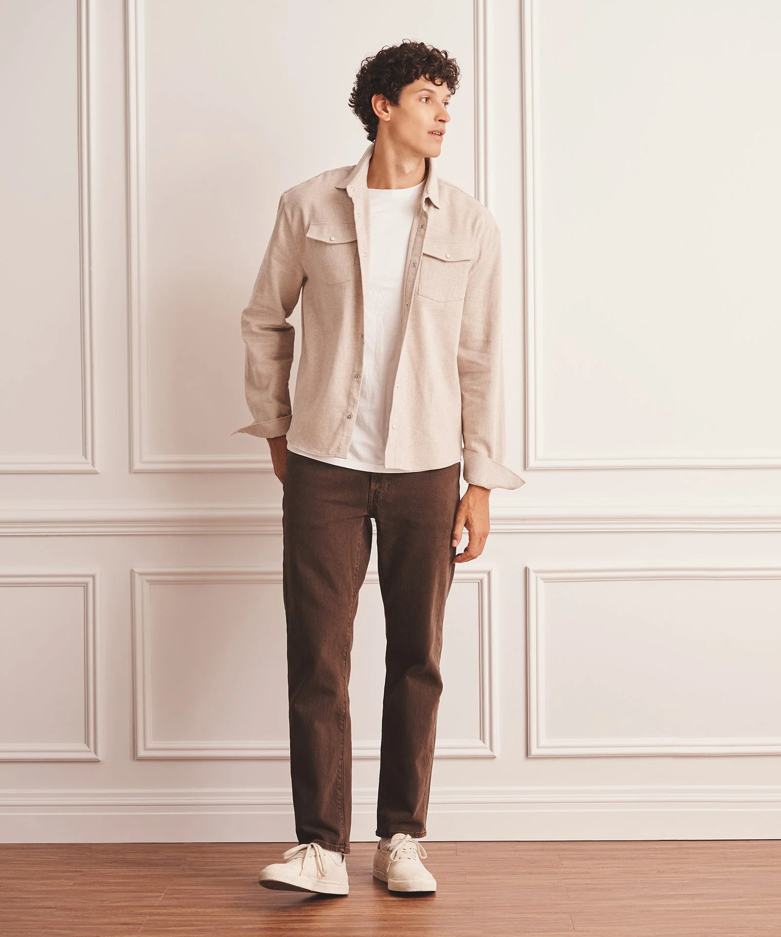 Brushed Cotton Shirt Jacket - Image 5
