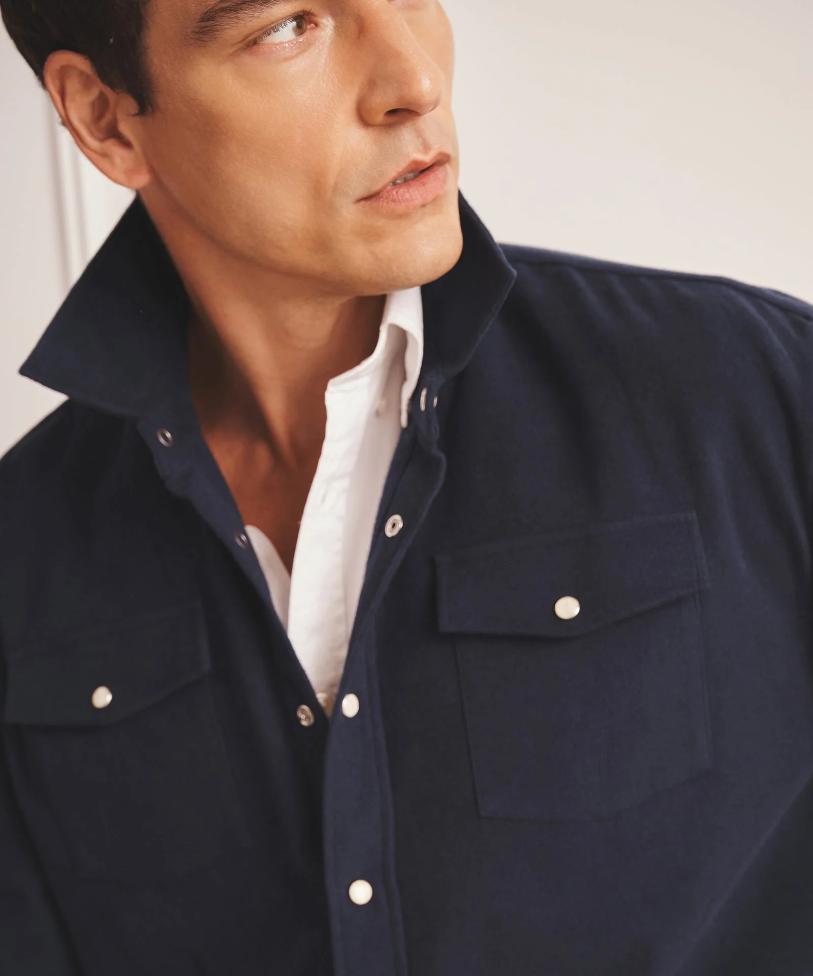 Brushed Cotton Shirt Jacket - Image 8