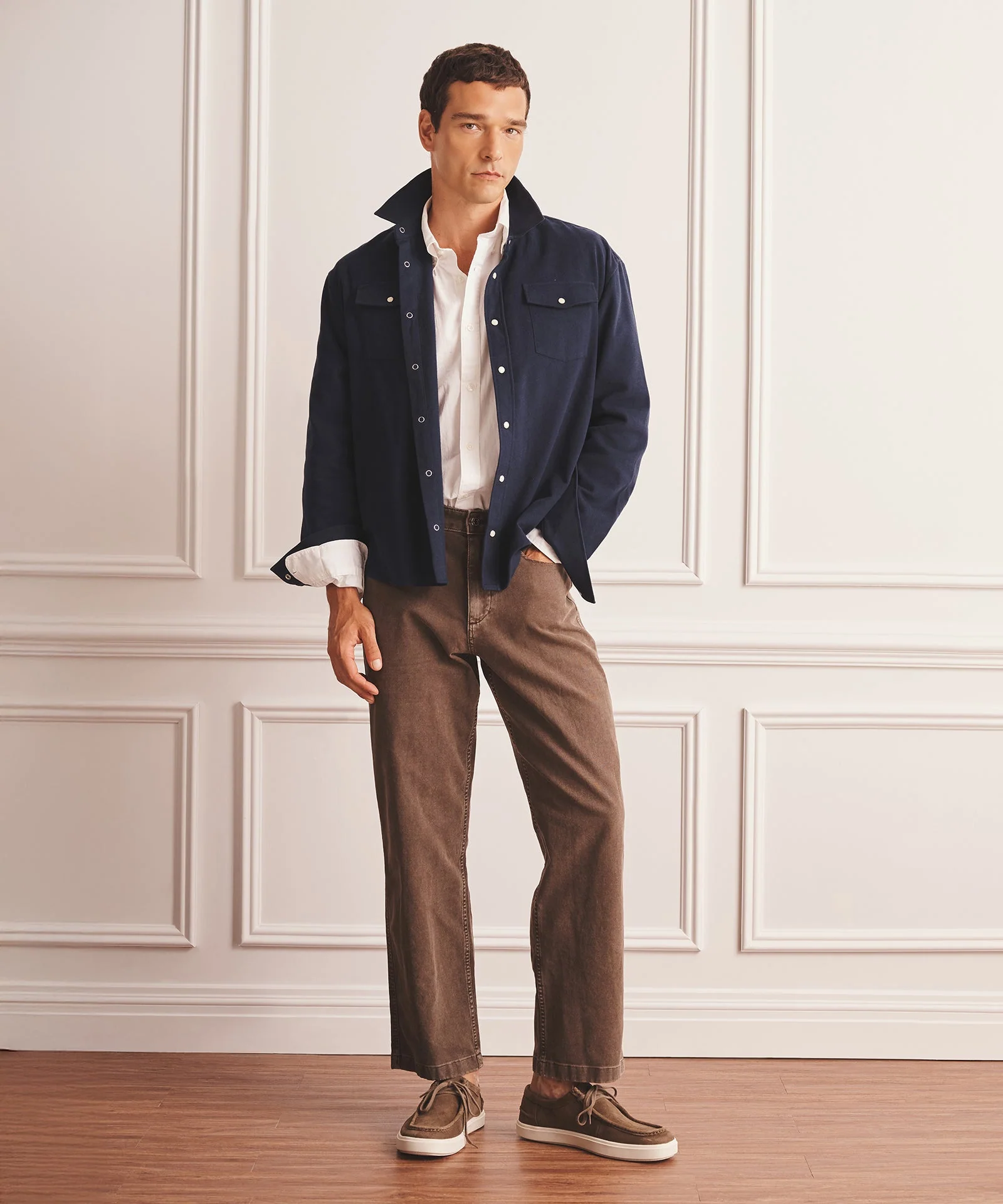 Brushed Cotton Shirt Jacket - Image 9