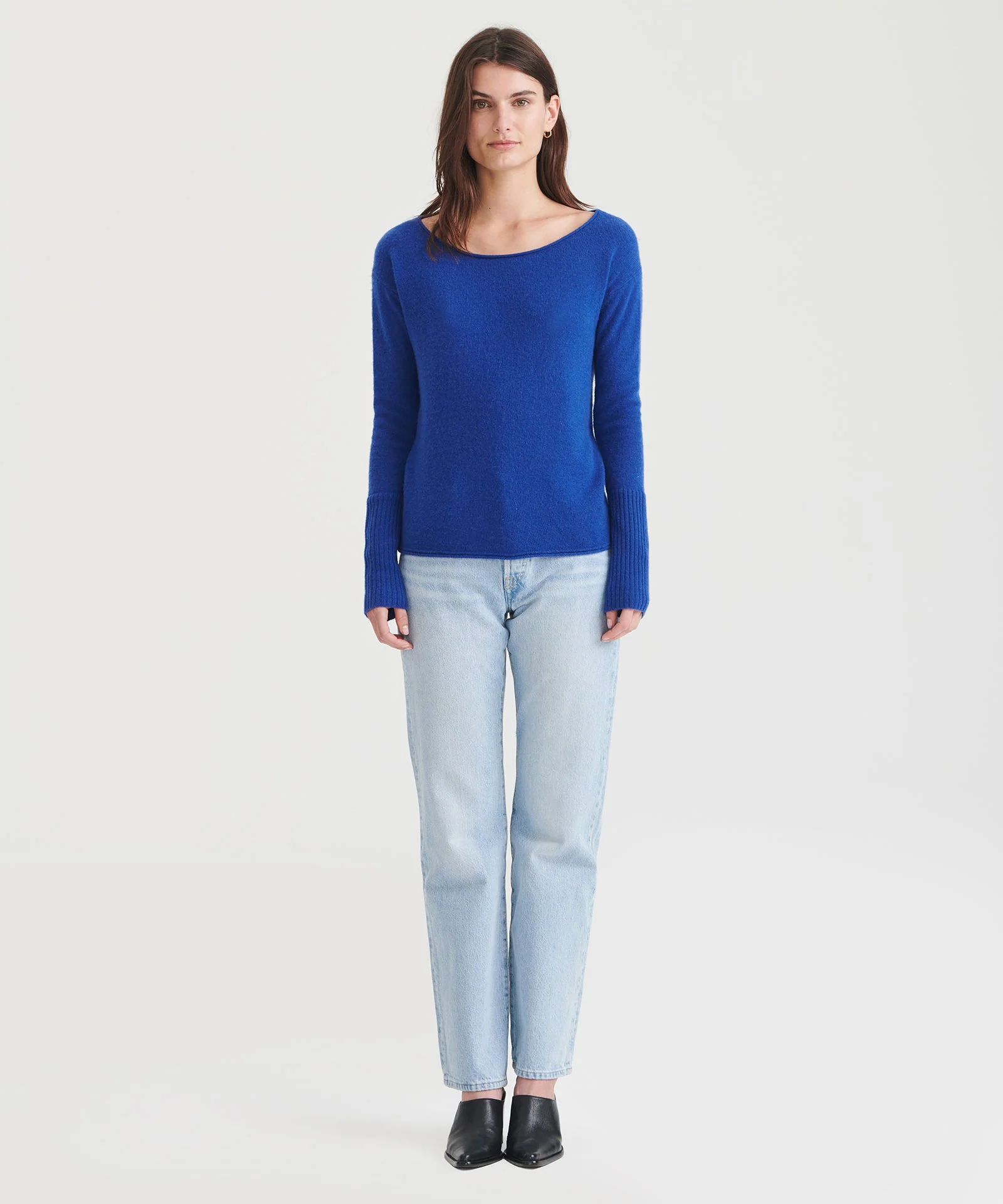 Lightweight Cashmere Boatneck Sweater - Image 17