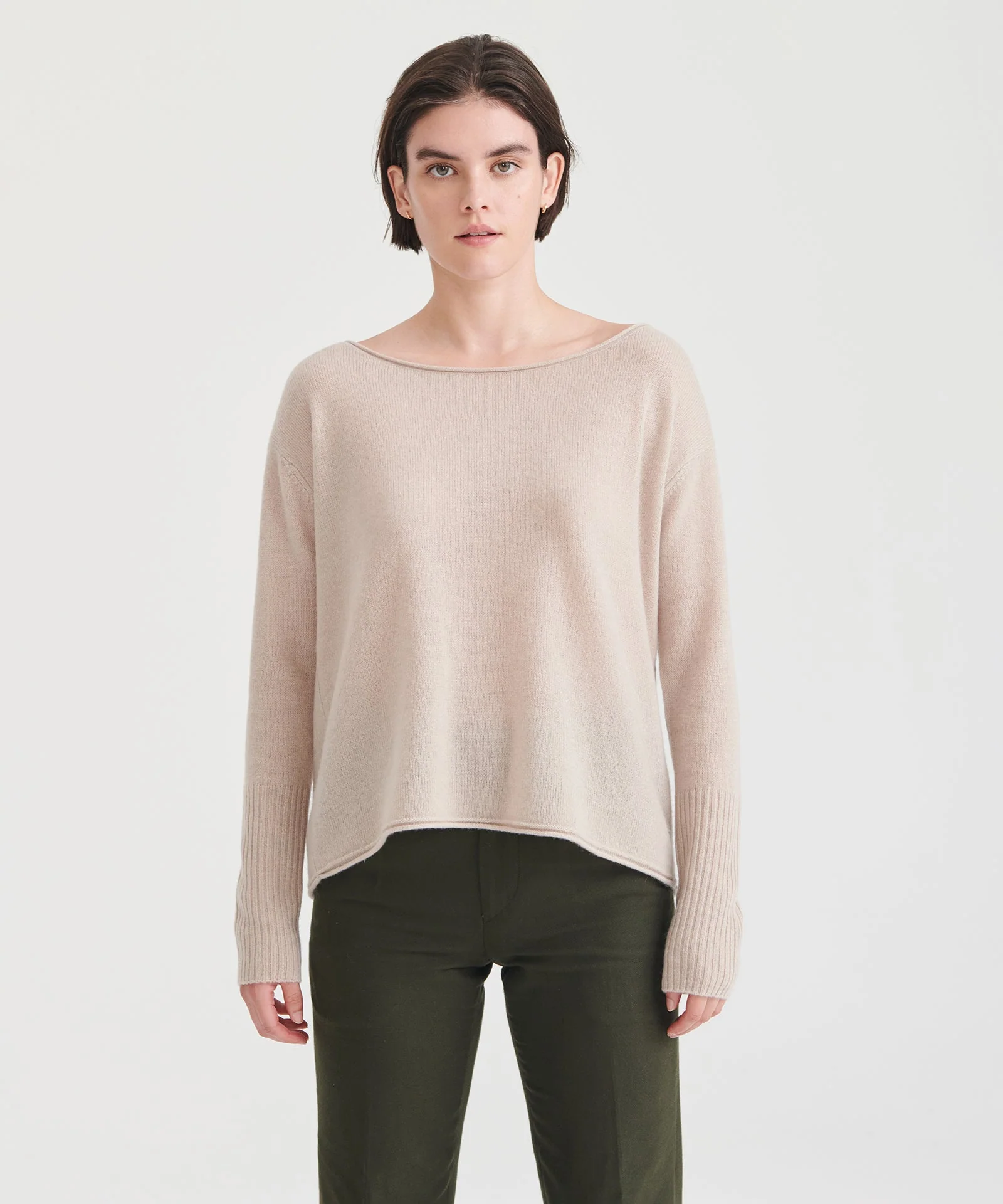 Lightweight Cashmere Boatneck Sweater - Image 26