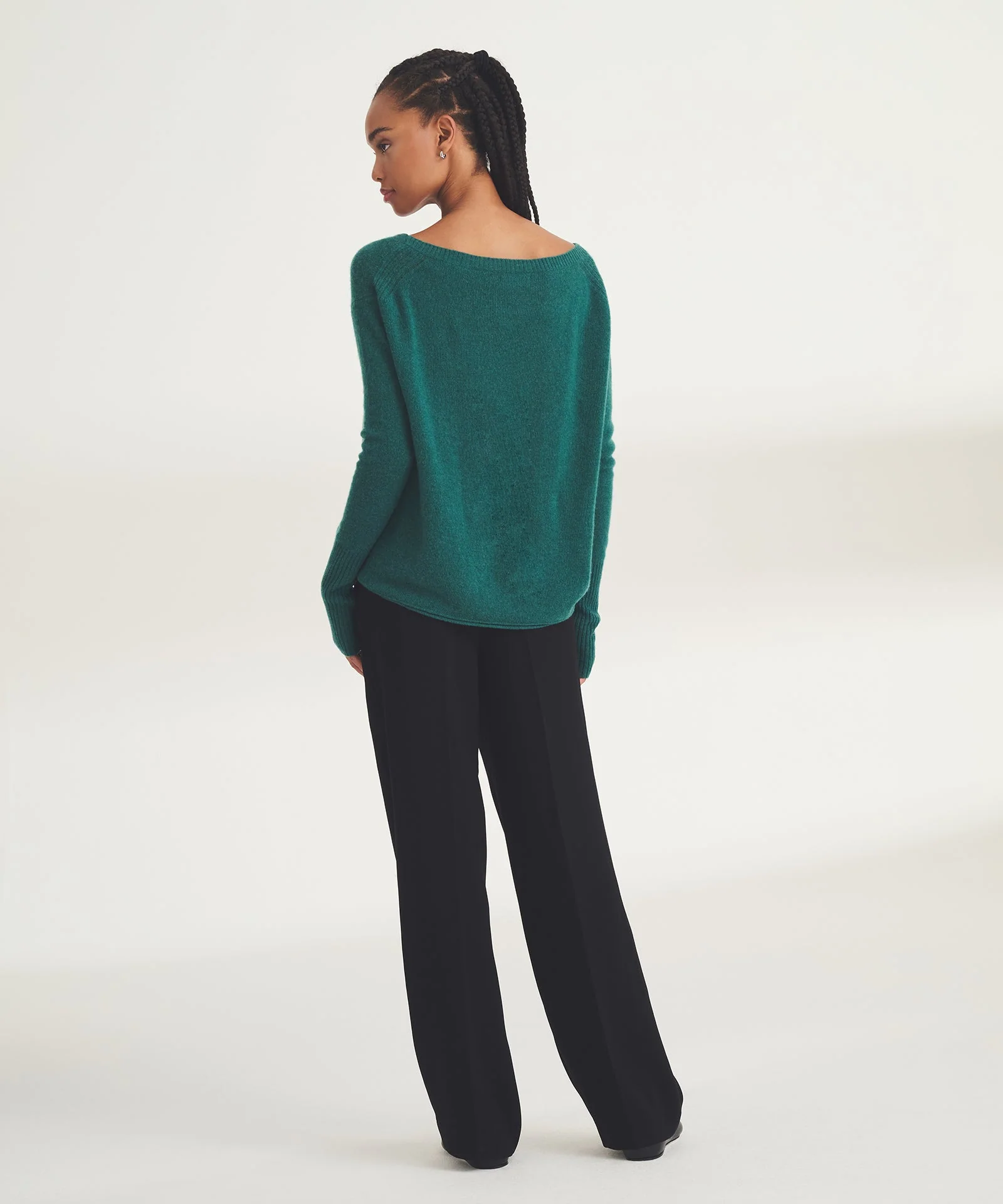 Lightweight Cashmere Boatneck Sweater - Image 41