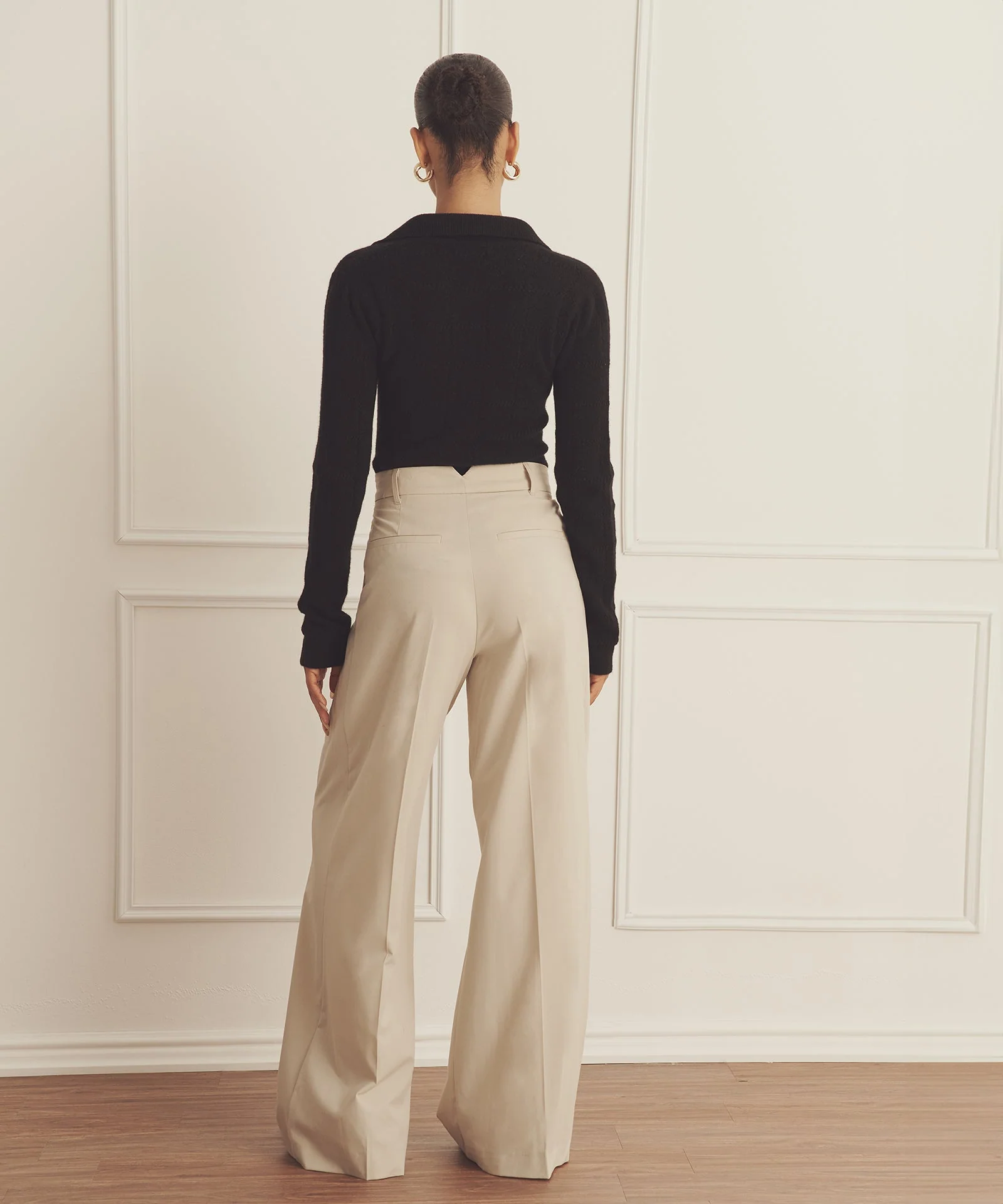 Novelty Cashmere Crochet Inspired Button Up - Image 13