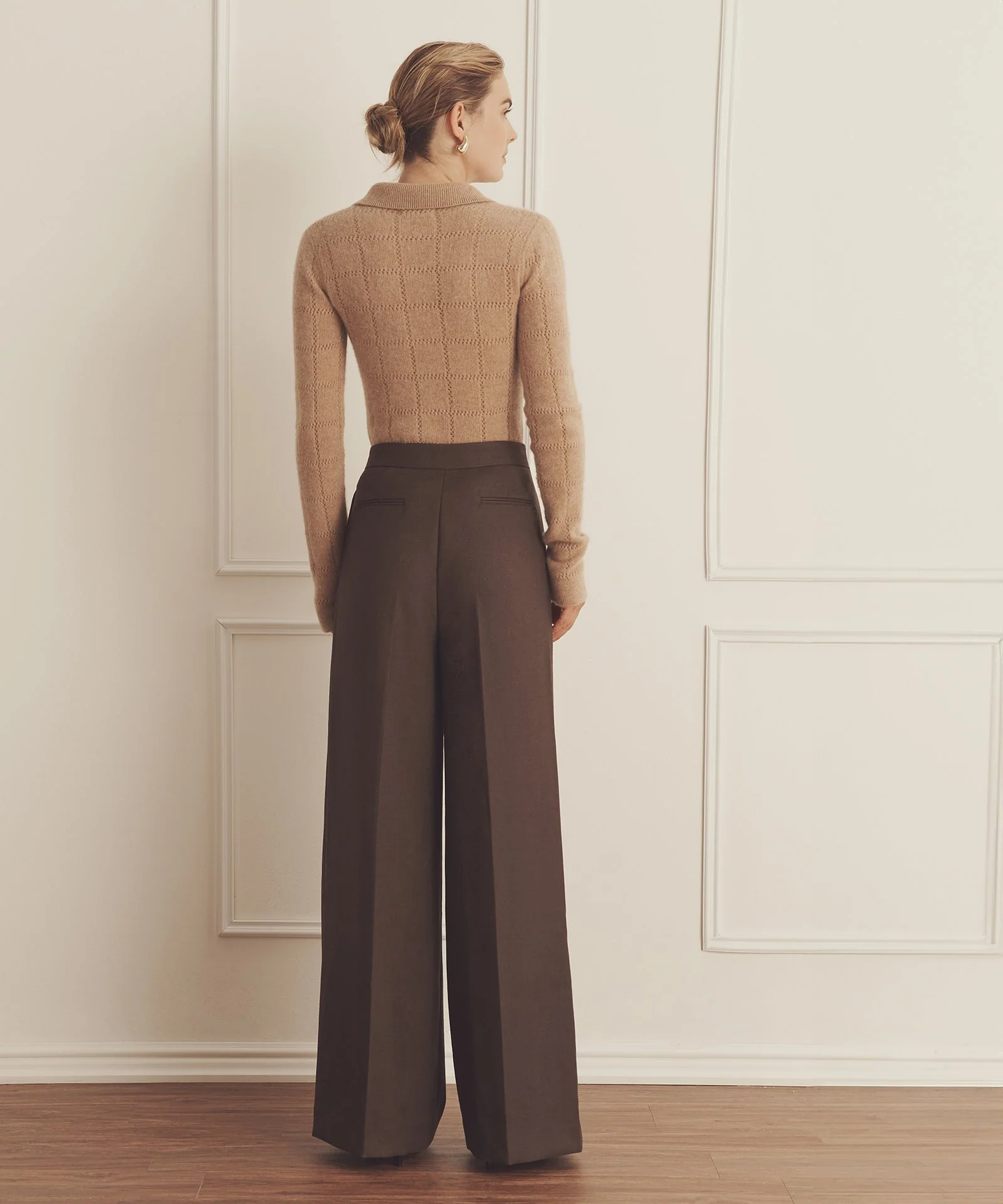 Novelty Cashmere Crochet Inspired Button Up - Image 8
