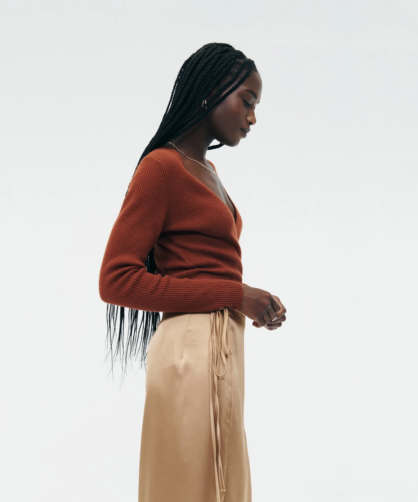 Signature Cashmere Crossover Sweater - Image 10