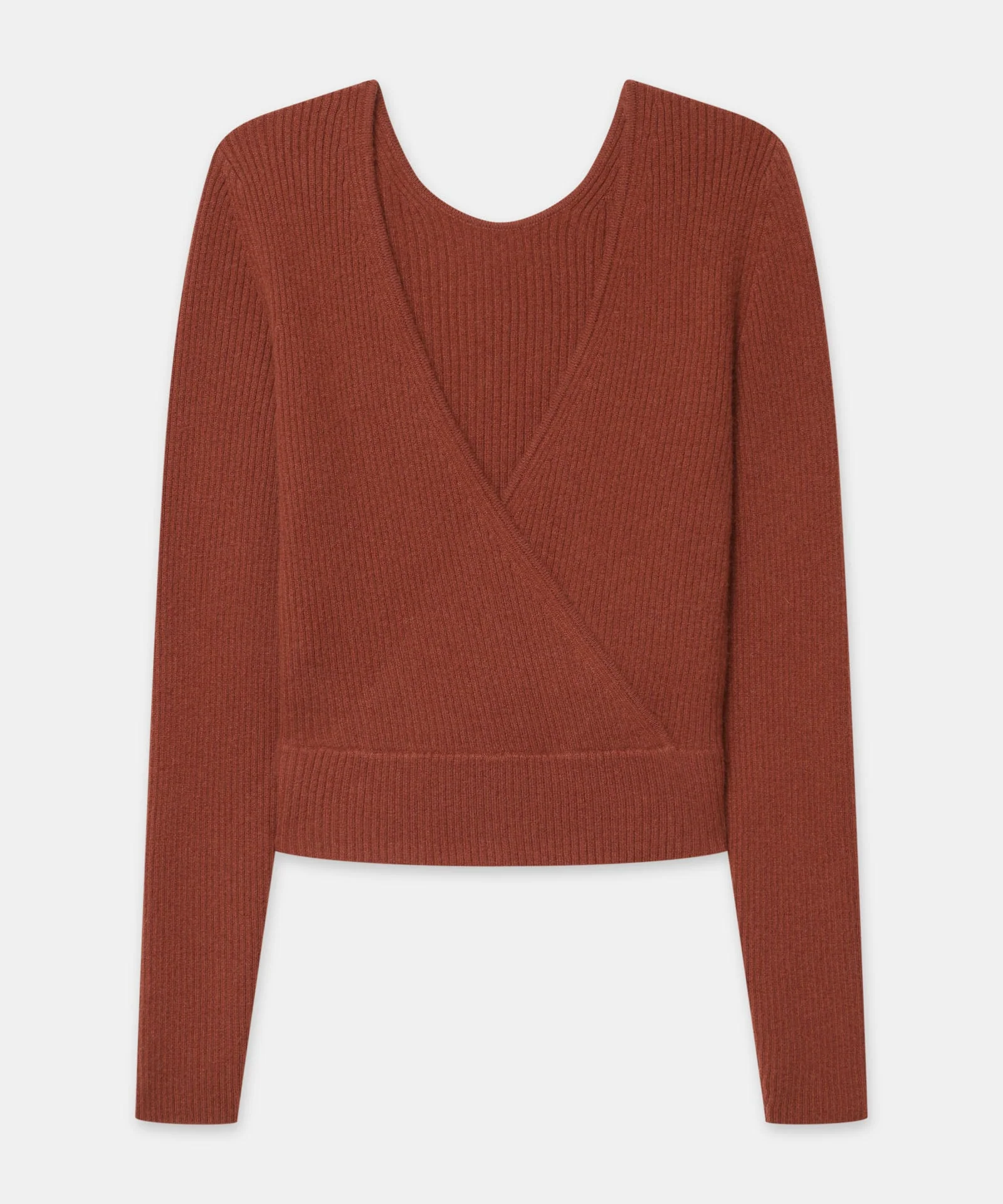 Signature Cashmere Crossover Sweater - Image 11