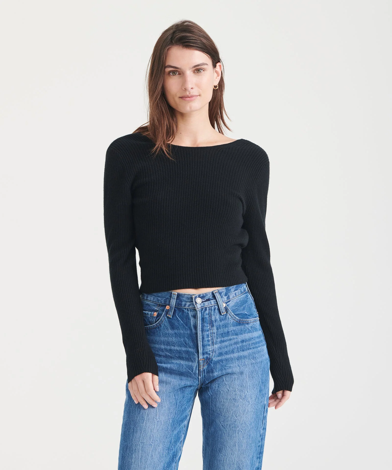 Signature Cashmere Crossover Sweater - Image 15