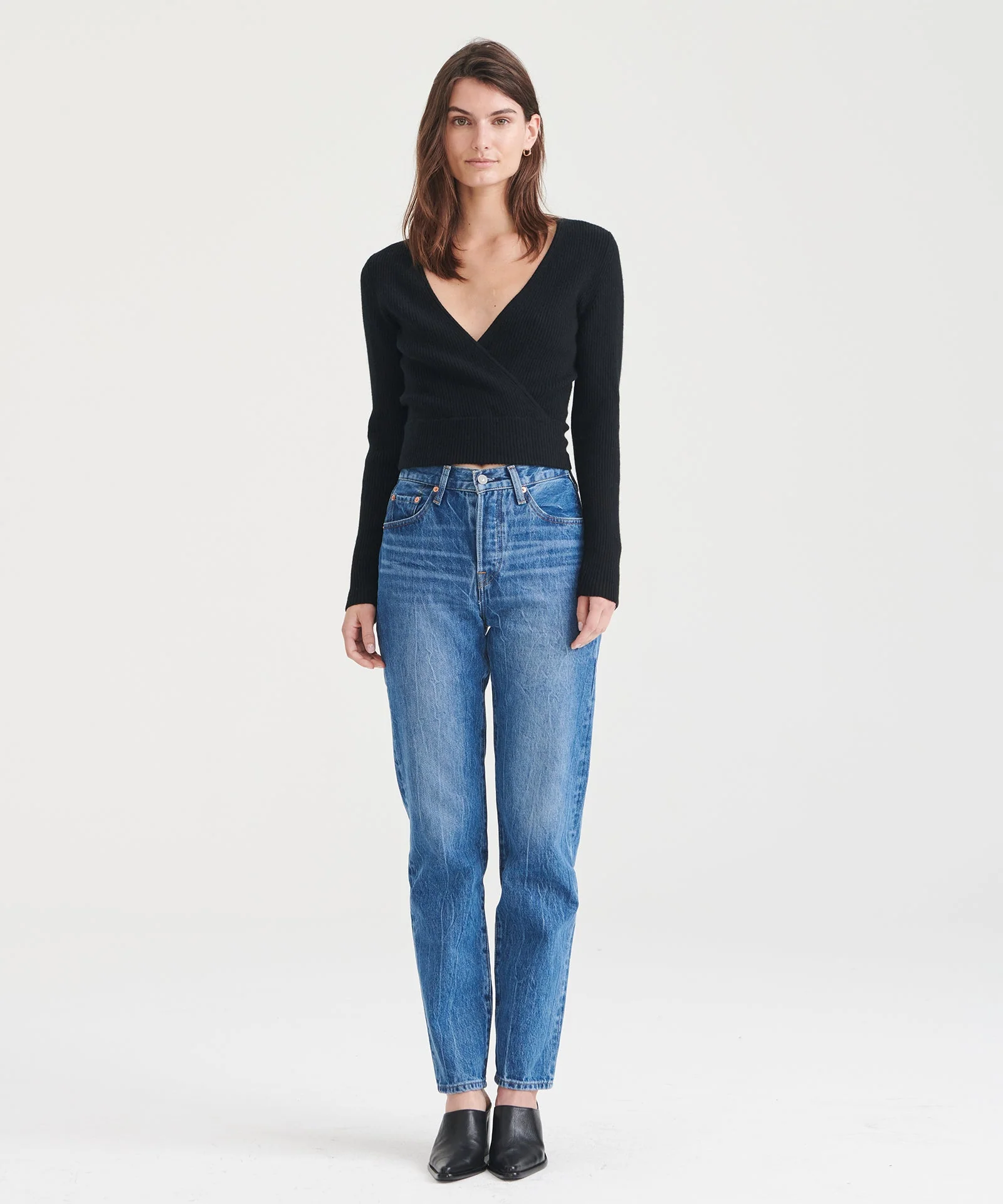 Signature Cashmere Crossover Sweater - Image 17