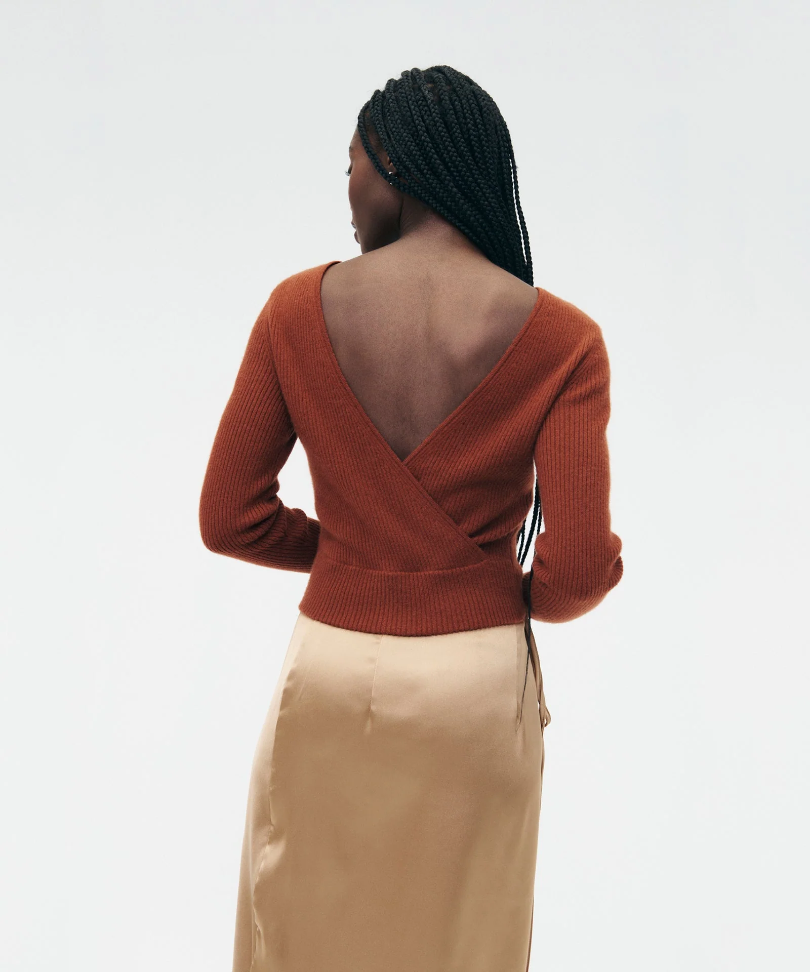 Signature Cashmere Crossover Sweater - Image 4