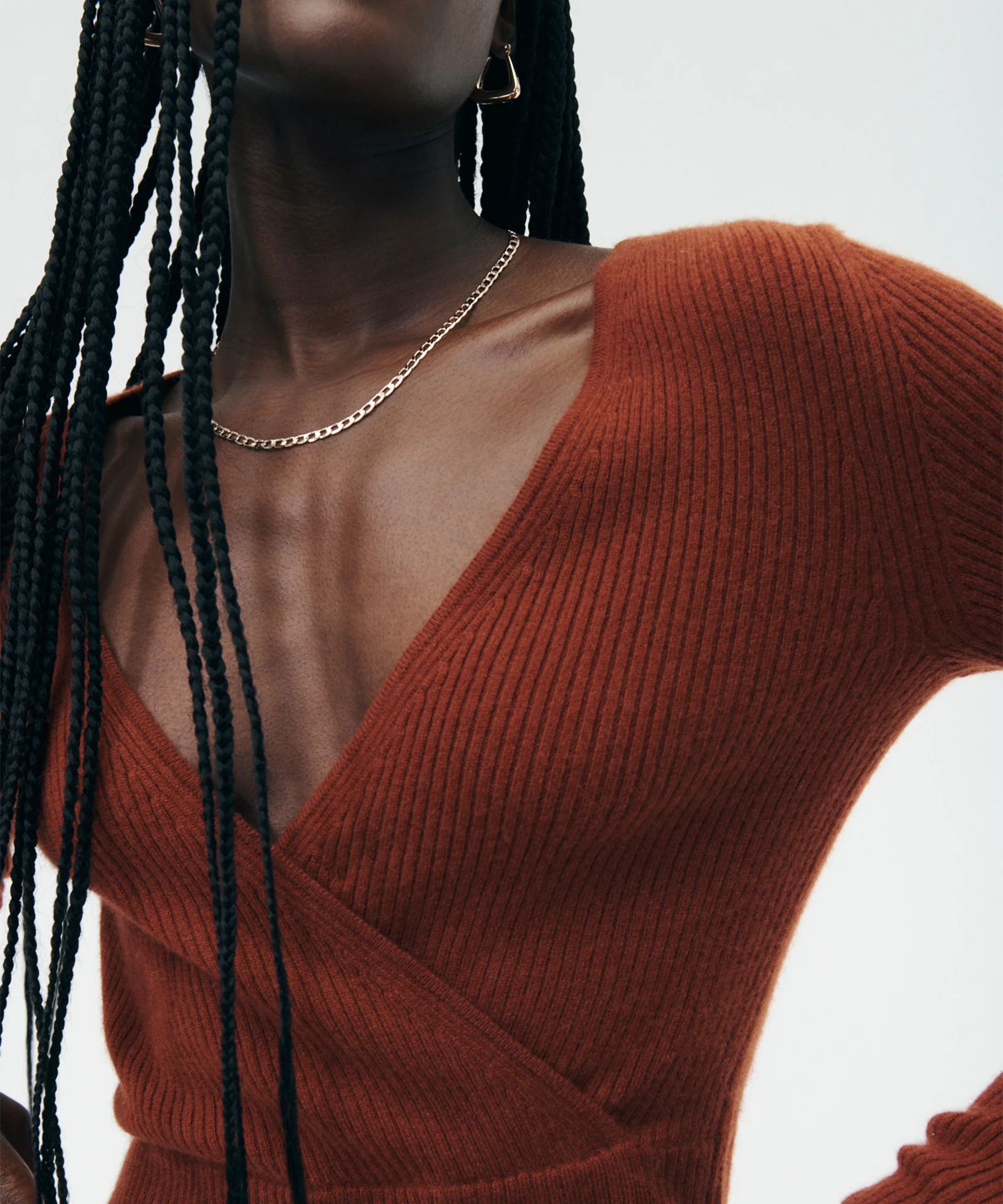 Signature Cashmere Crossover Sweater - Image 6