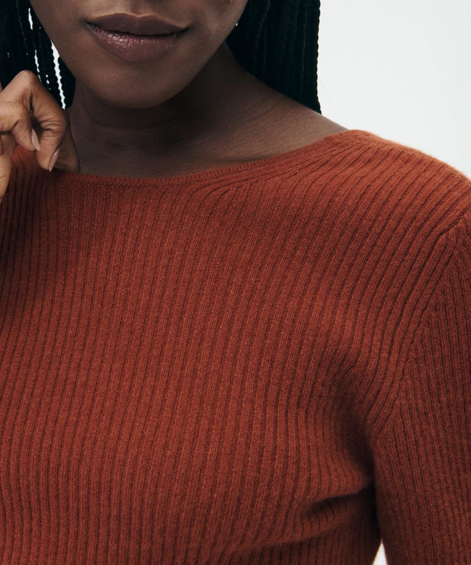 Signature Cashmere Crossover Sweater - Image 9