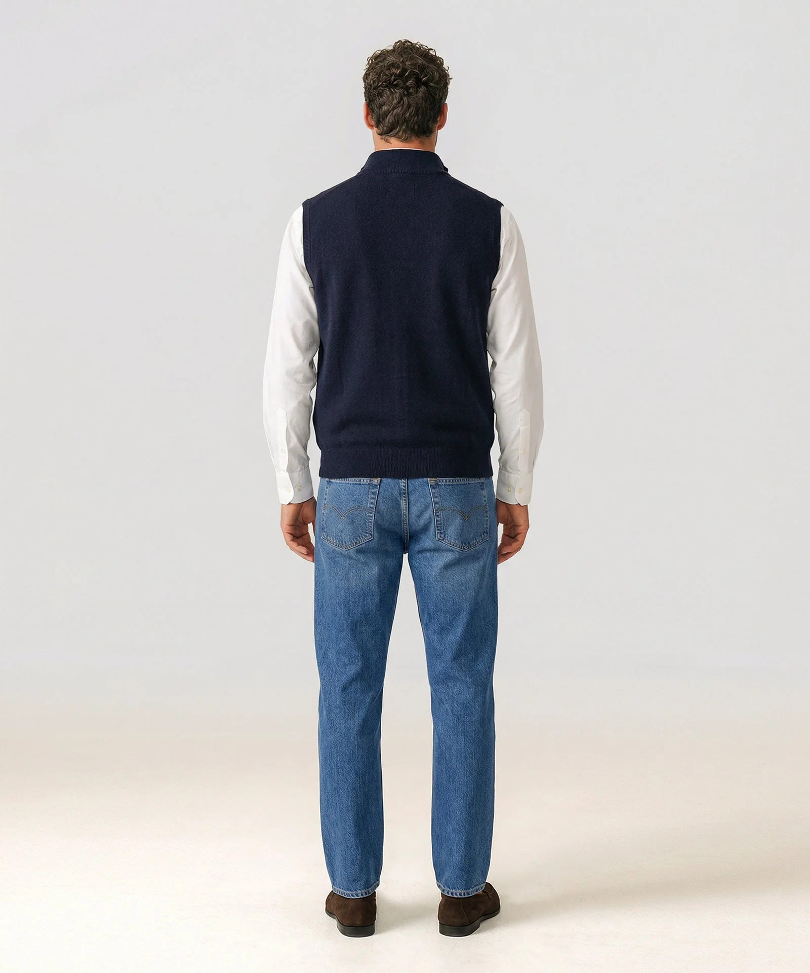 Cashmere Full Zip Vest - Image 3