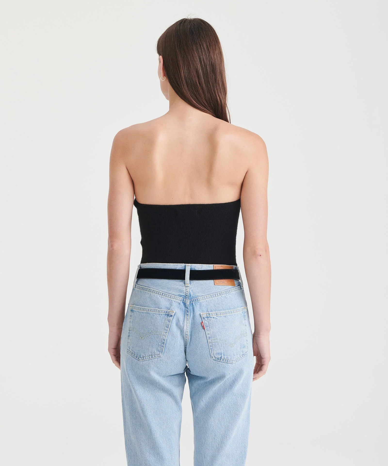 Signature Cashmere Ribbed Tube Top - Image 10