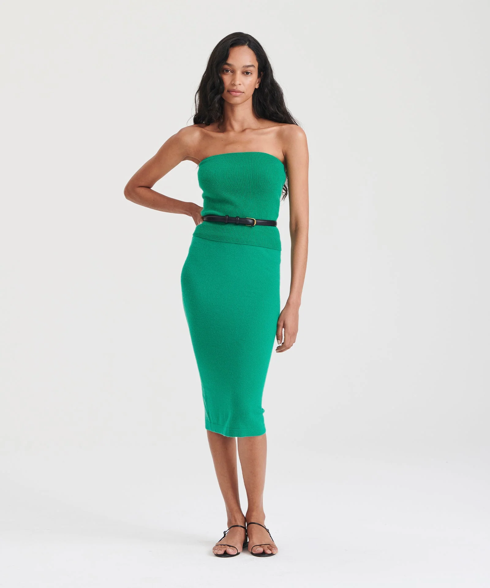 Signature Cashmere Ribbed Tube Top - Image 12