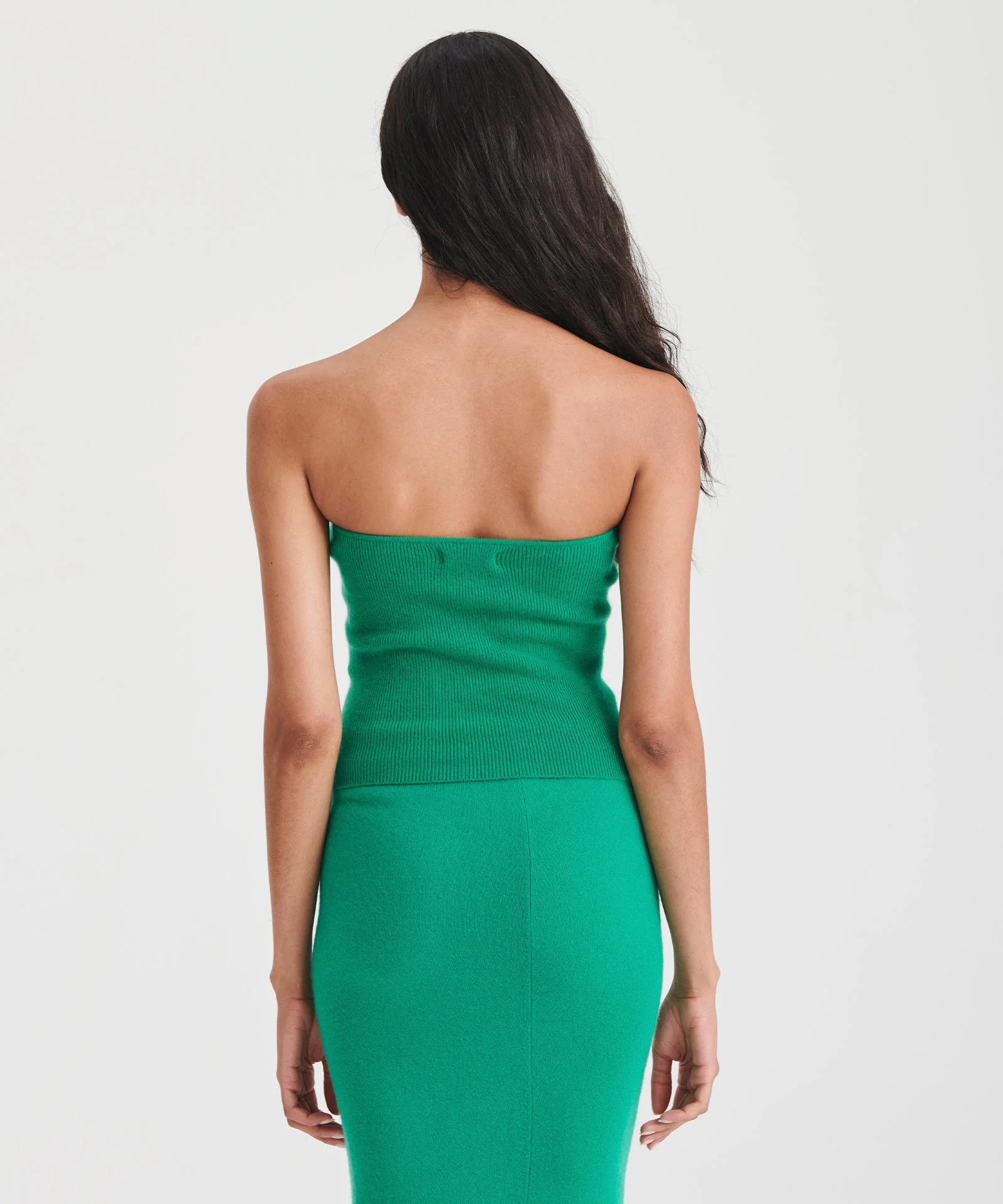 Signature Cashmere Ribbed Tube Top - Image 13