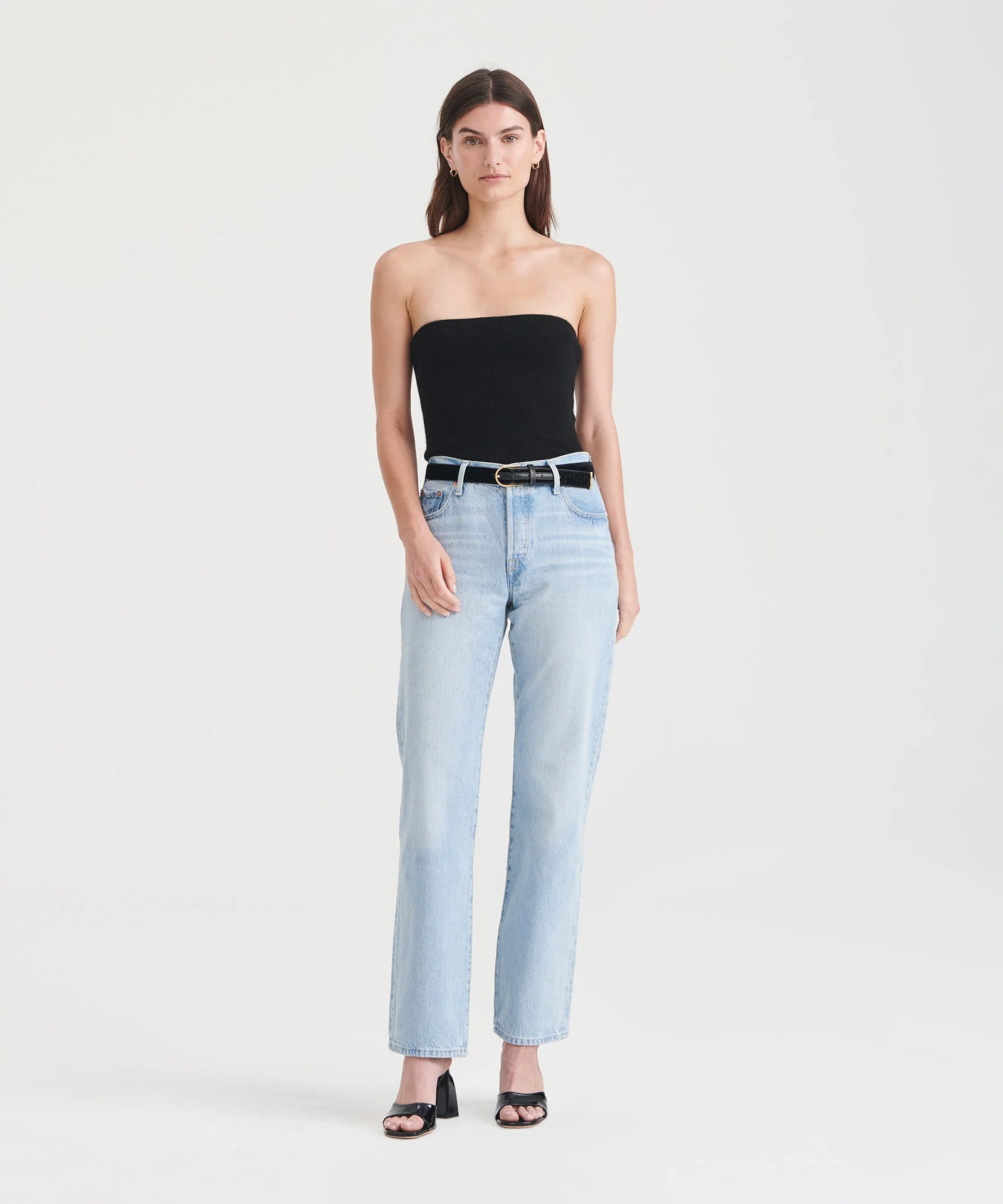 Signature Cashmere Ribbed Tube Top - Image 5