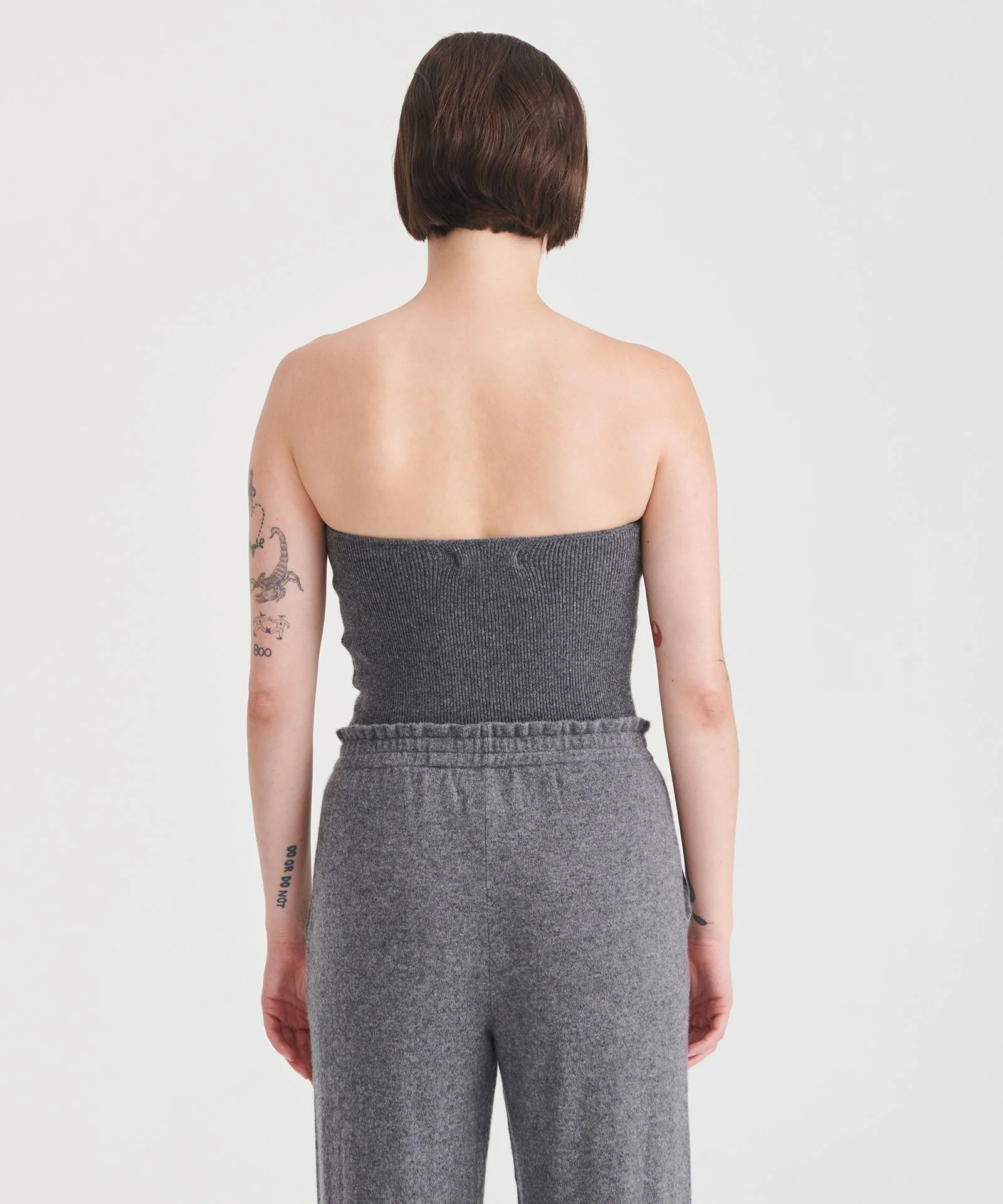 Signature Cashmere Ribbed Tube Top - Image 8