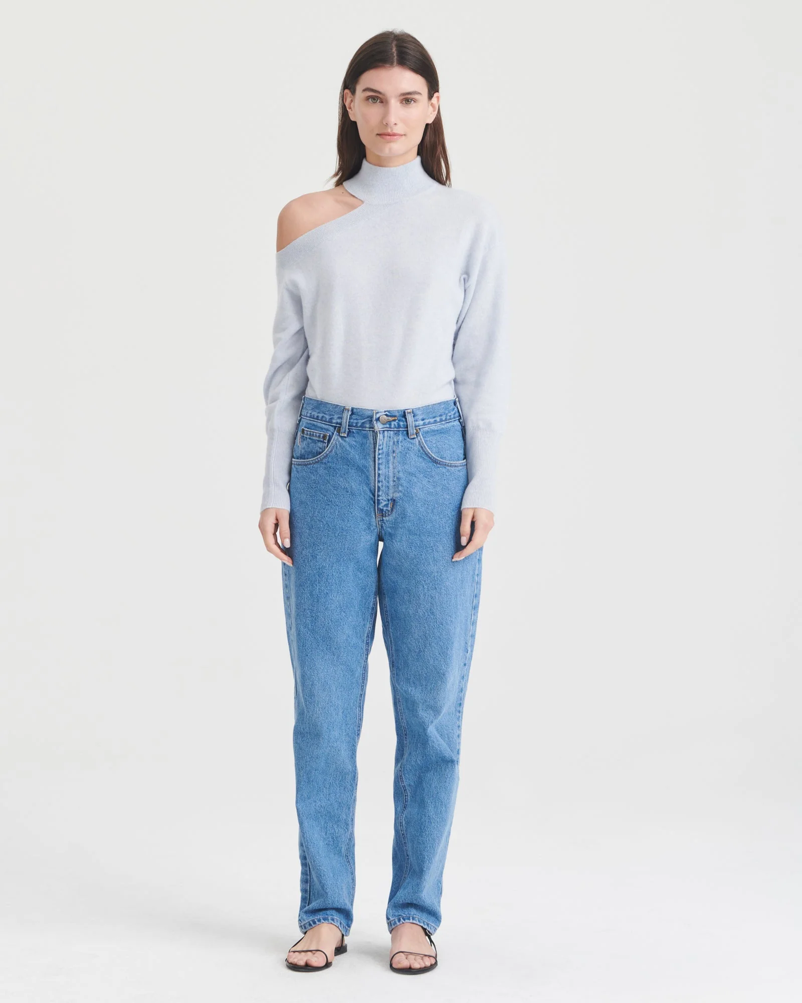 Cashmere Shoulder Cut Out Turtleneck - Image 7