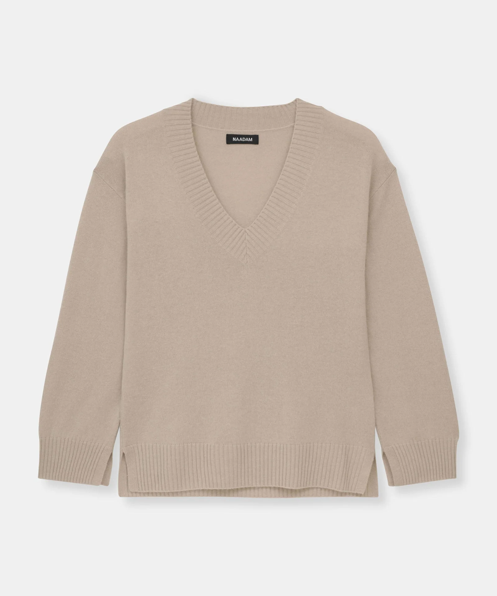 Signature Cashmere Wide Sleeve V-Neck Sweater - Image 15