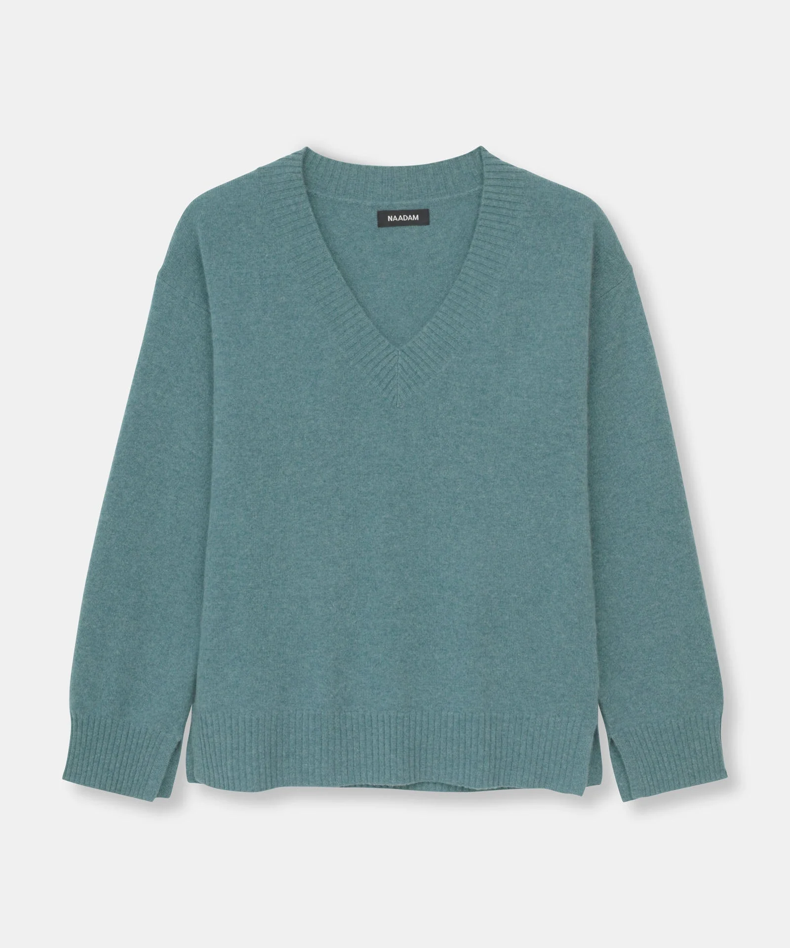 Signature Cashmere Wide Sleeve V-Neck Sweater - Image 17