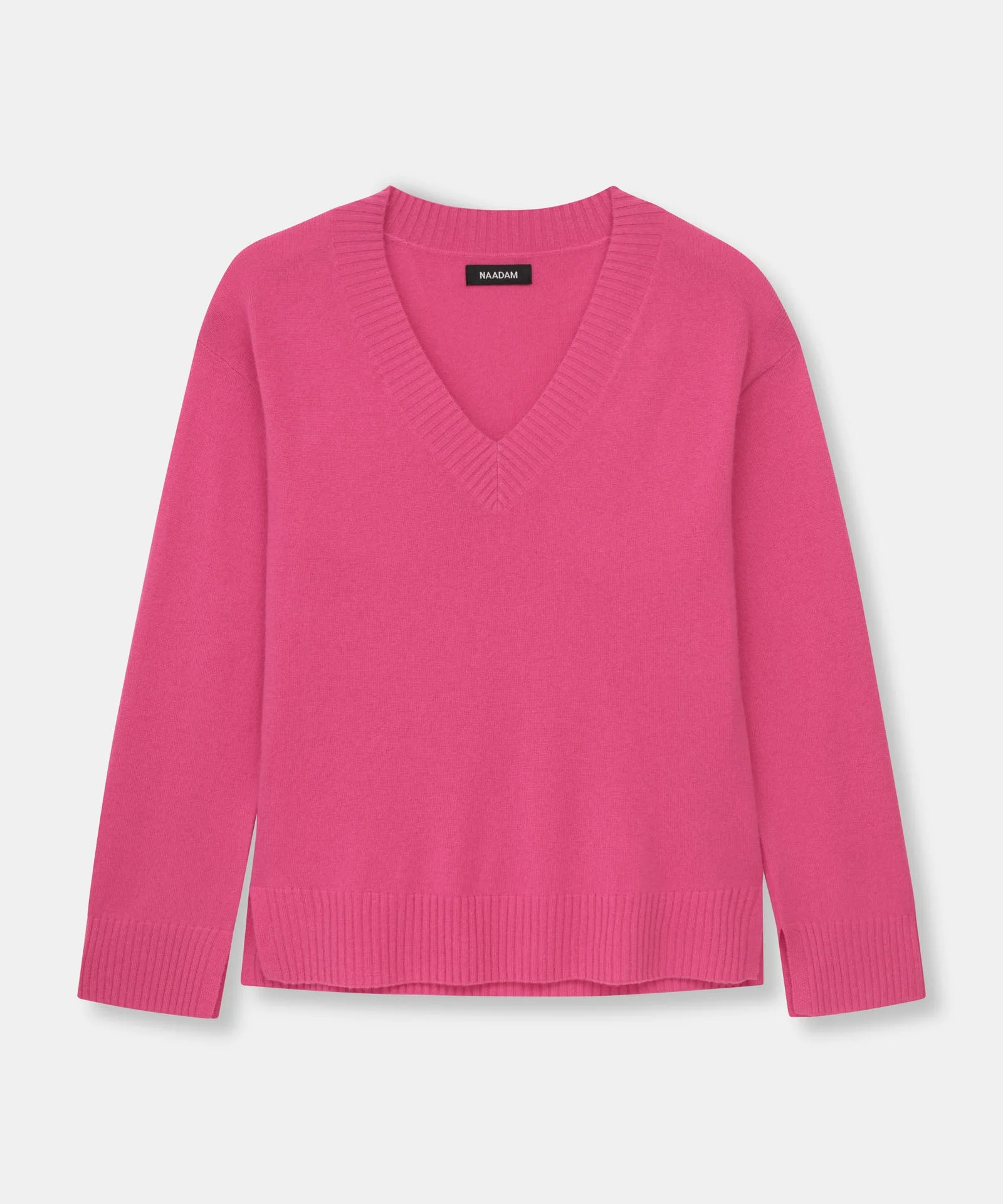 Signature Cashmere Wide Sleeve V-Neck Sweater - Image 19
