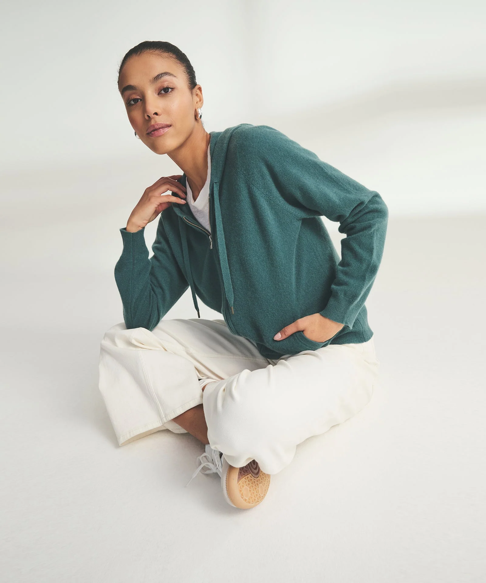 Signature Cashmere Zip Up Hoodie - Image 30