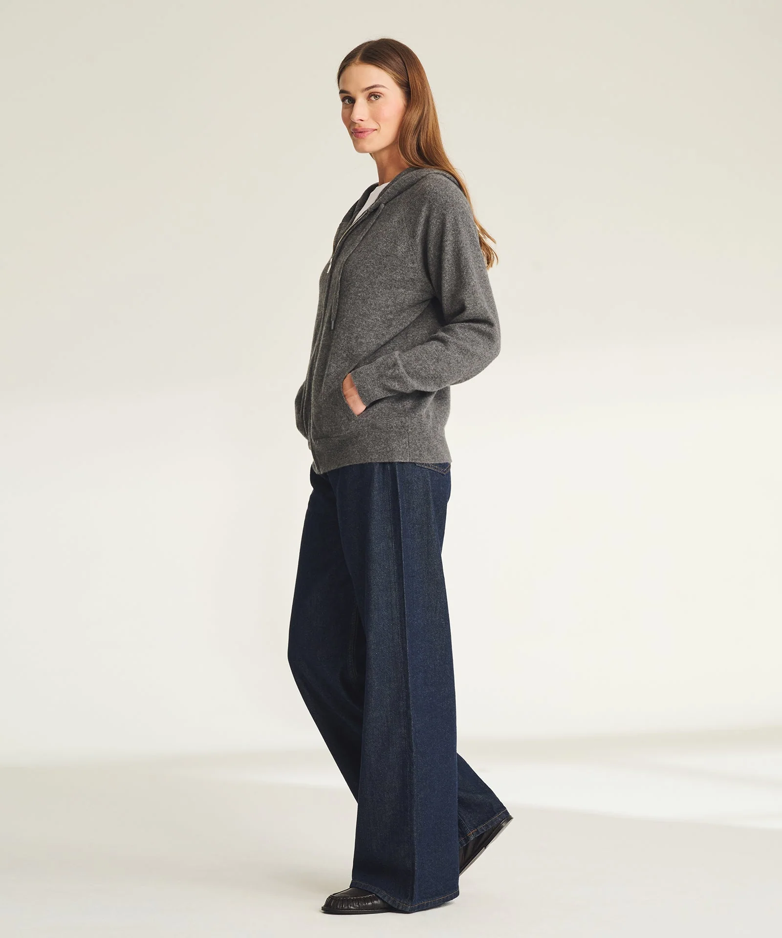 Signature Cashmere Zip Up Hoodie - Image 44