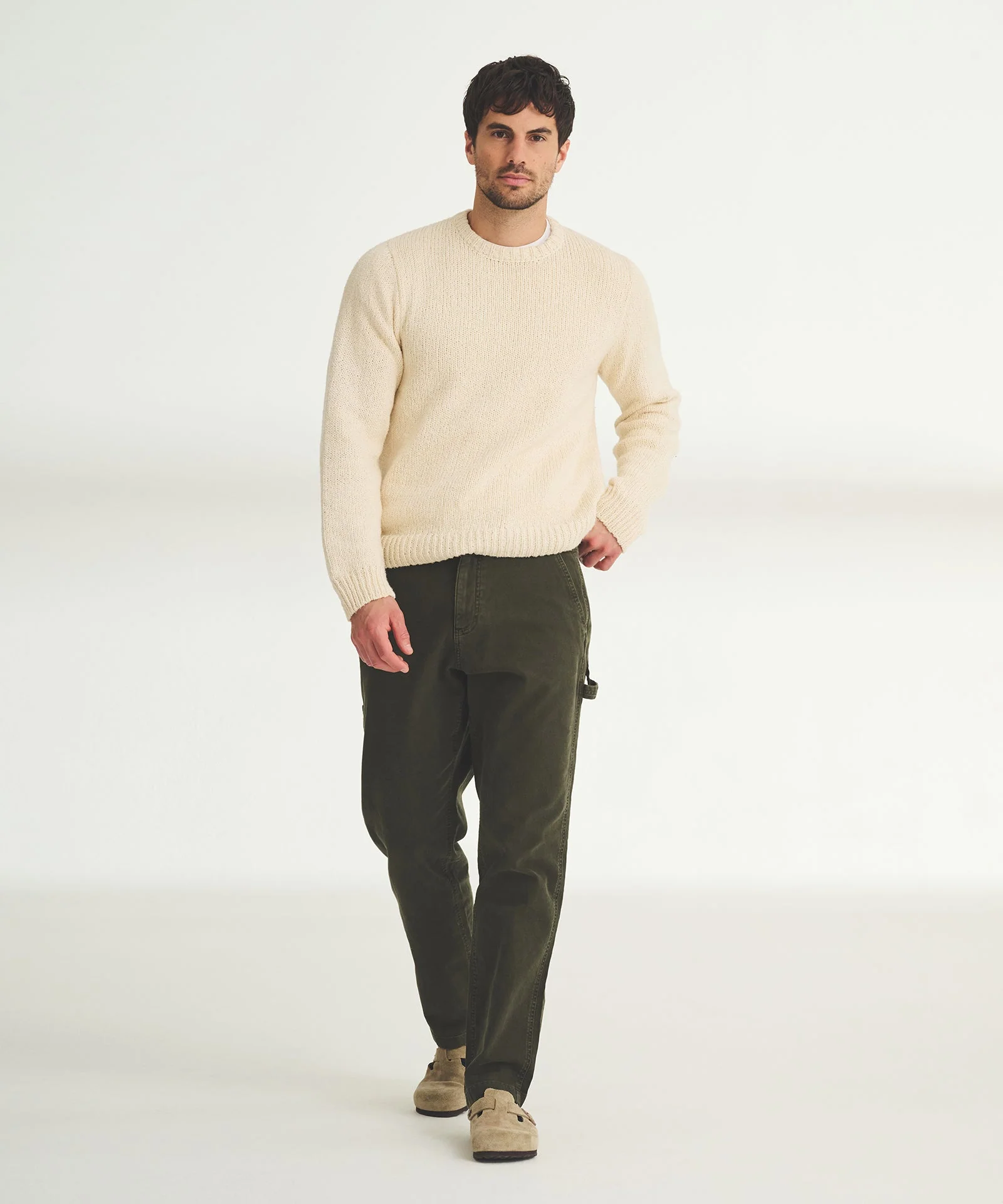 Chunky Cotton Crewneck Sweater - Image 10