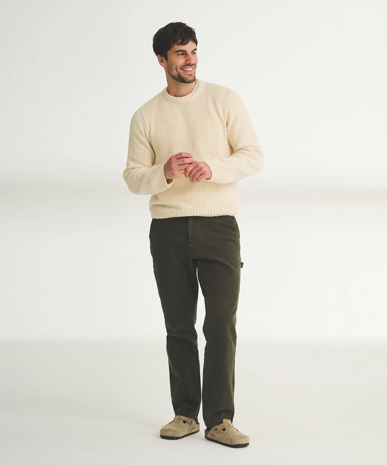 Chunky Cotton Crewneck Sweater - Image 12