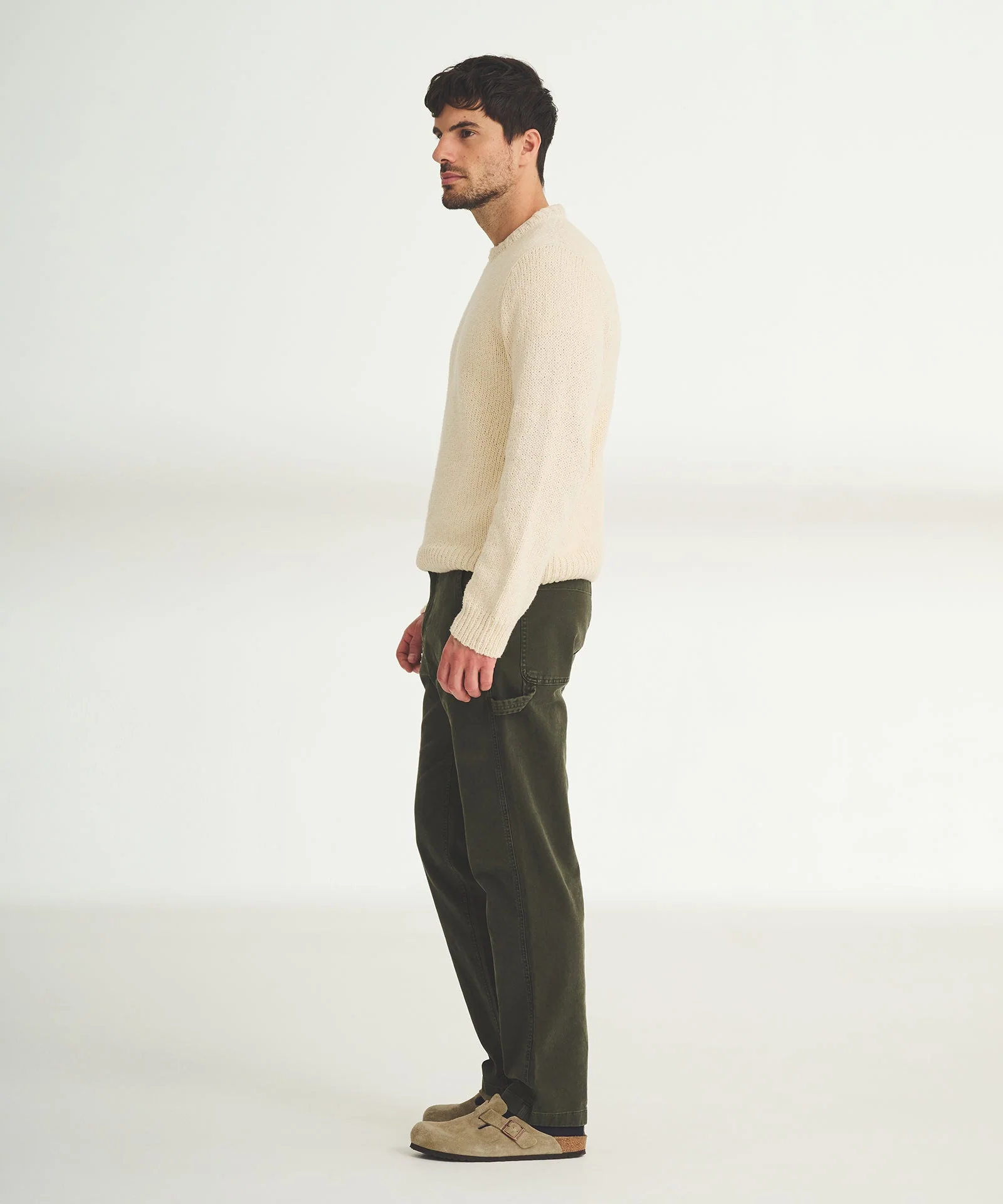 Chunky Cotton Crewneck Sweater - Image 13