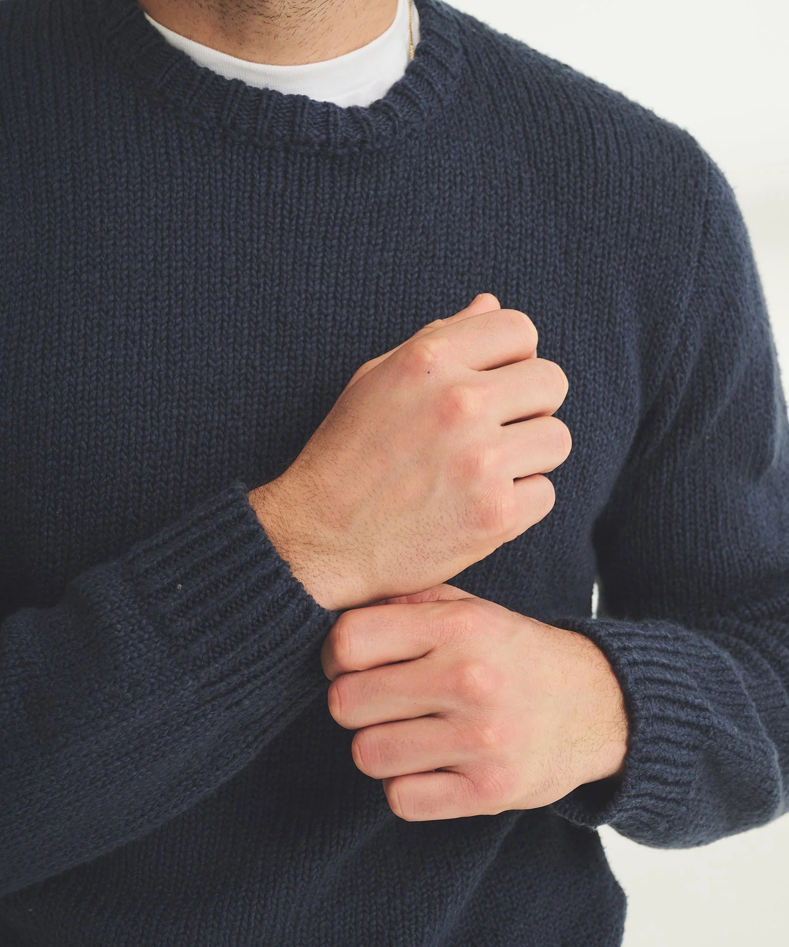 Chunky Cotton Crewneck Sweater - Image 17