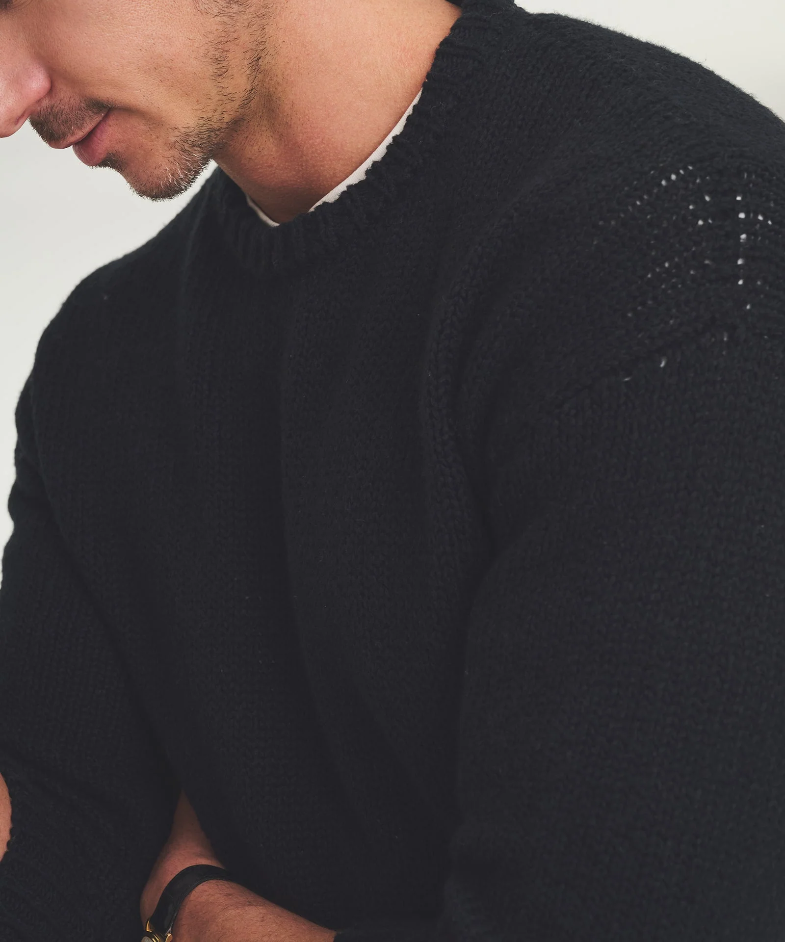 Chunky Cotton Crewneck Sweater - Image 6