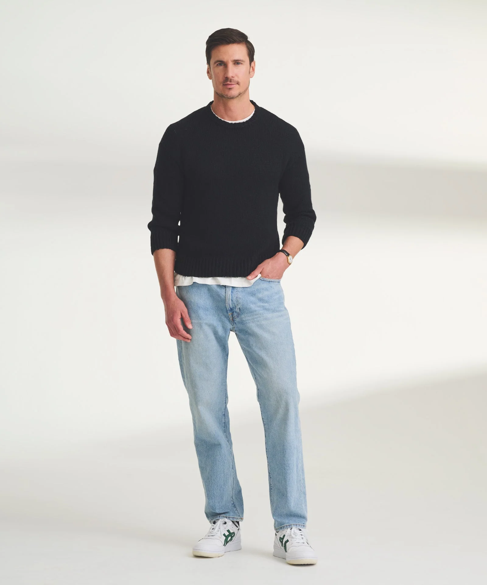 Chunky Cotton Crewneck Sweater - Image 7