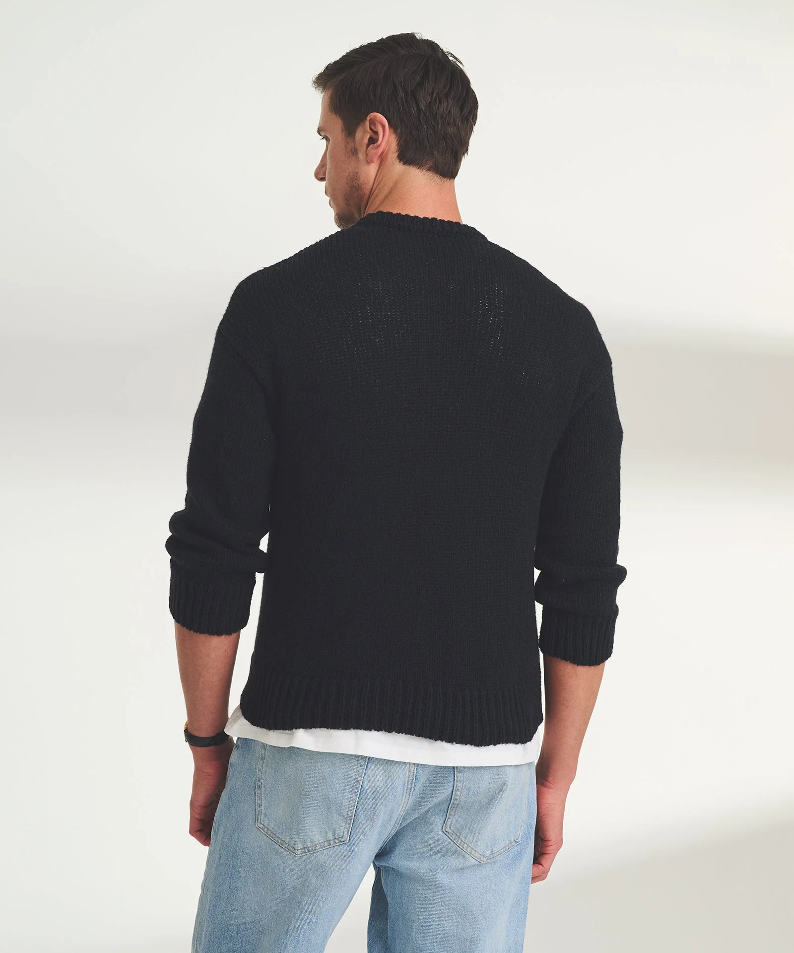 Chunky Cotton Crewneck Sweater - Image 8