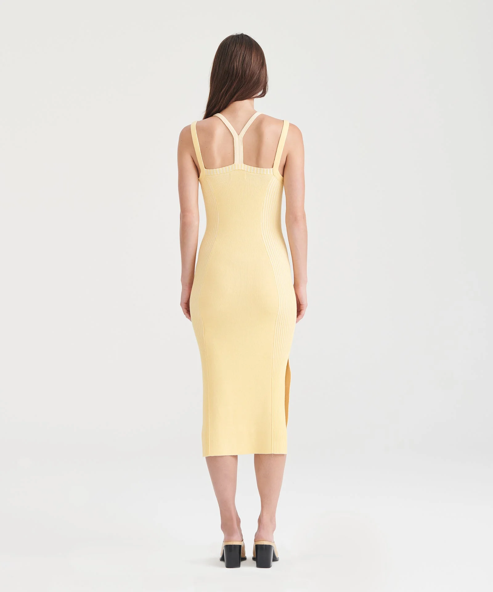Naia Cashmere Color Plaited Tank Dress - Image 7