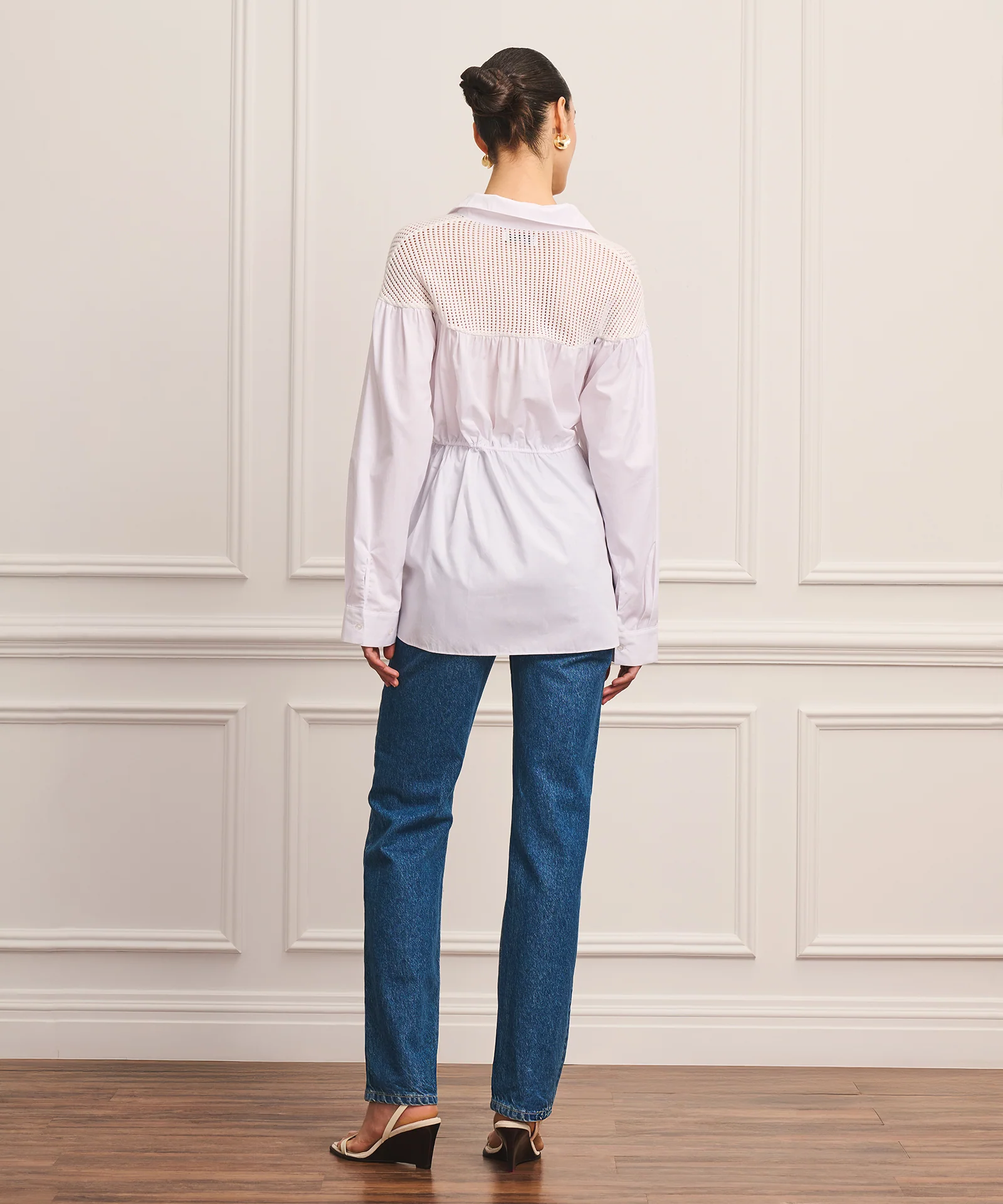 Cotton Cashmere Mixed Media Tunic - Image 5