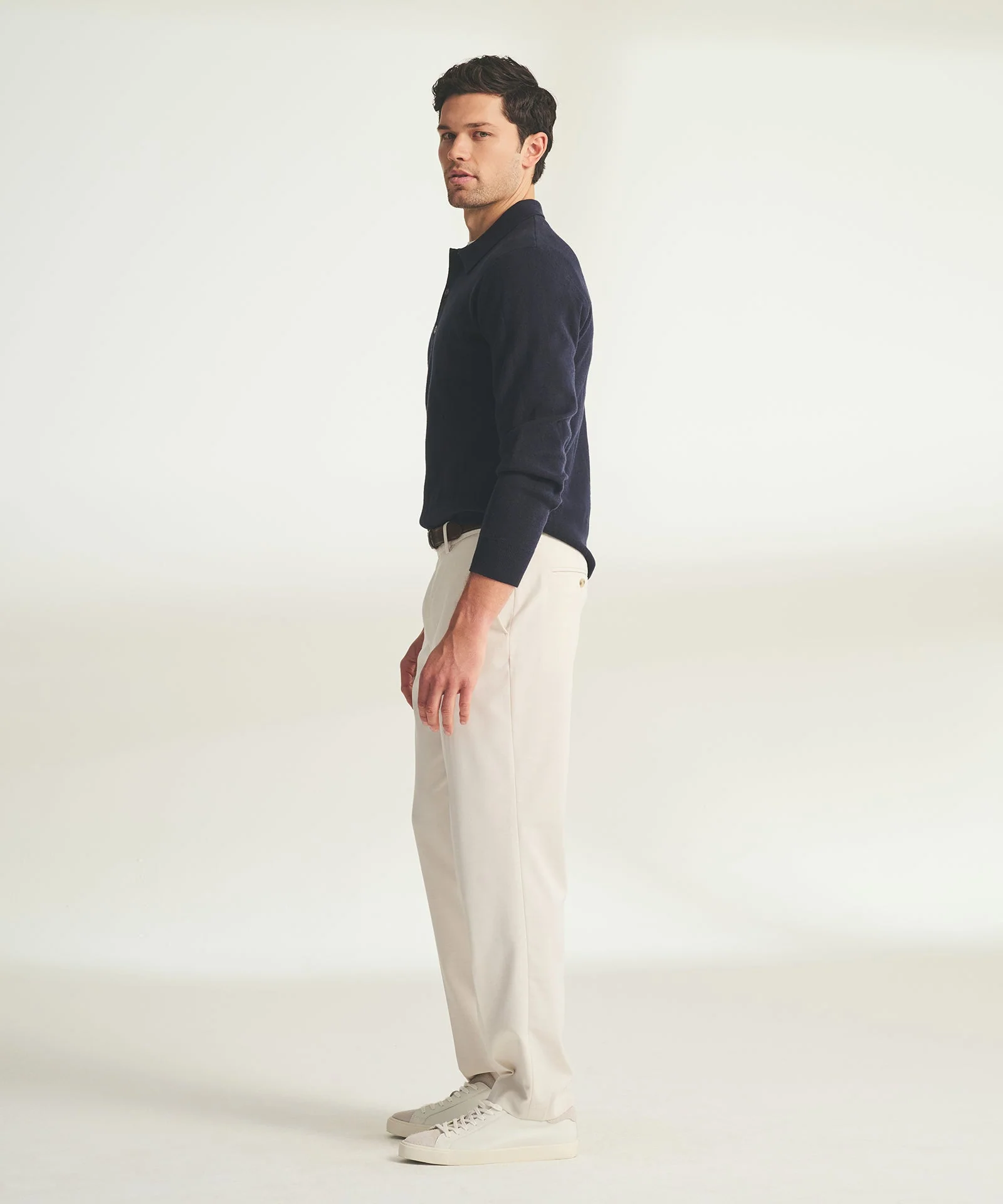 Cotton Cashmere Polo Sweater - Image 10