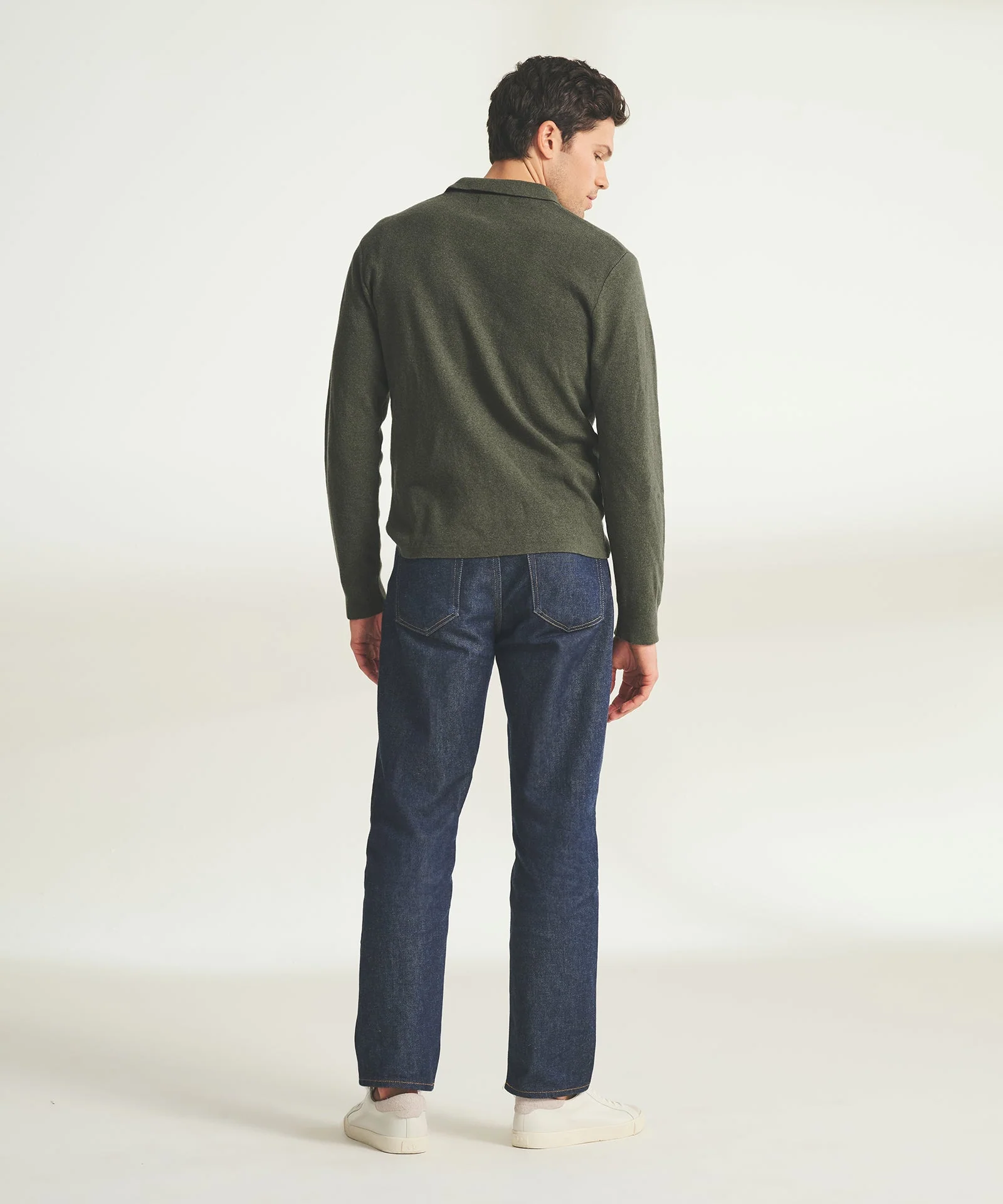Cotton Cashmere Polo Sweater - Image 17