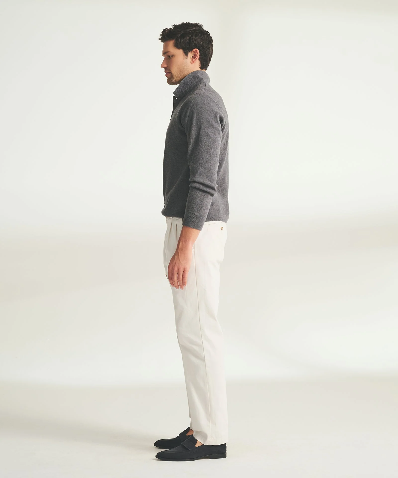 Cotton Cashmere Polo Sweater - Image 7