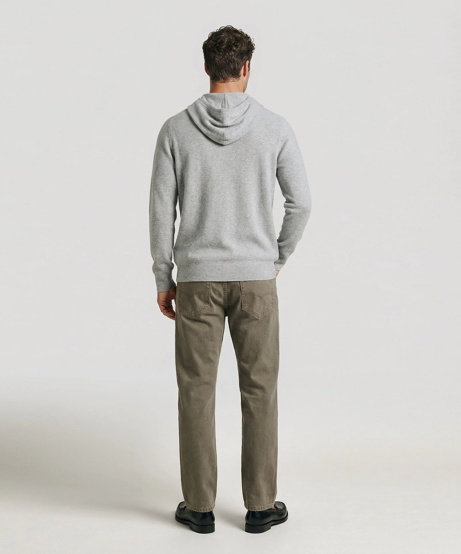 Cotton Cashmere Waffle Hoodie - Image 3