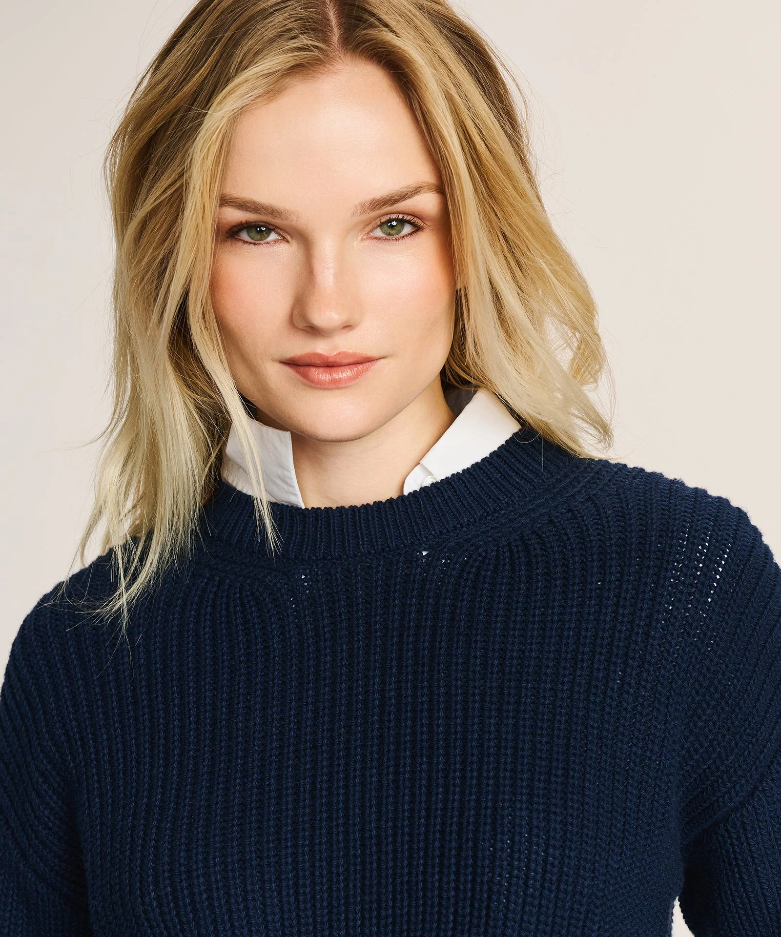 Cotton Fisherman Crewneck Sweater - Image 13