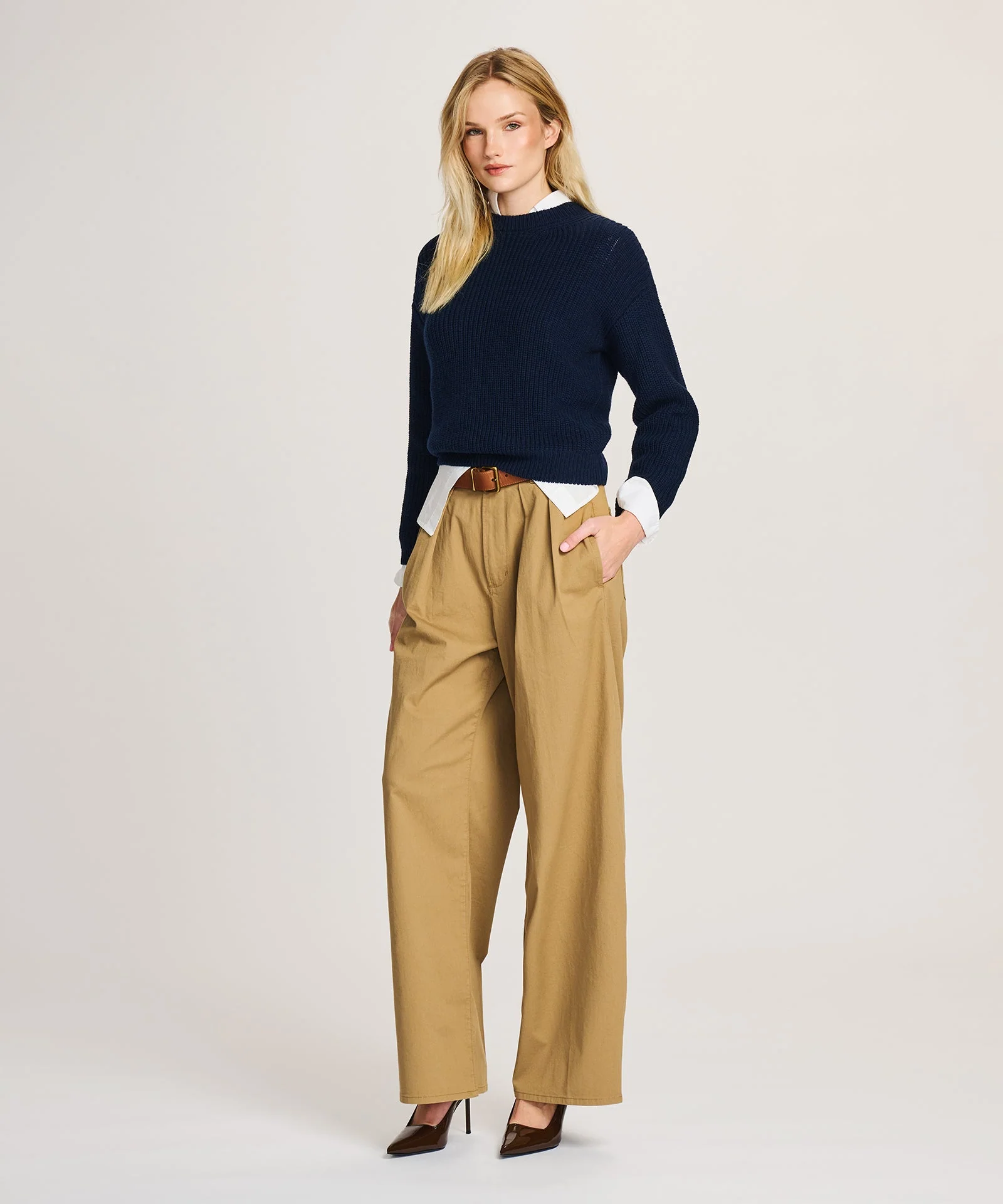 Cotton Fisherman Crewneck Sweater - Image 14