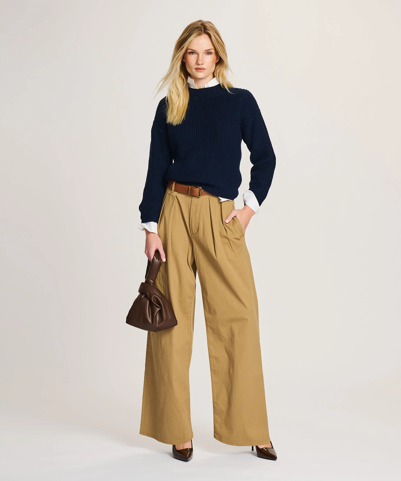 Cotton Fisherman Crewneck Sweater - Image 15